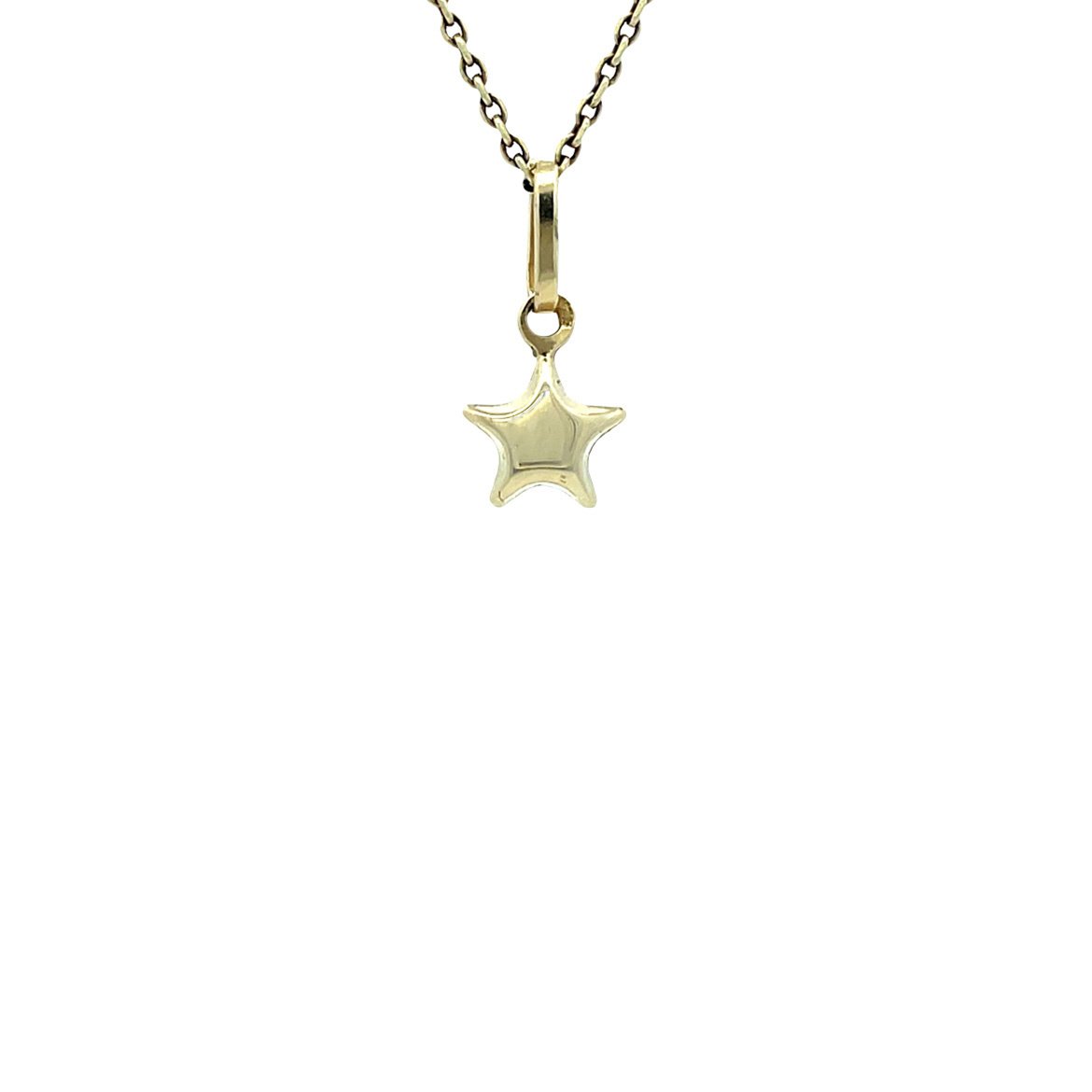 Vintage gold star pendant 14 kt