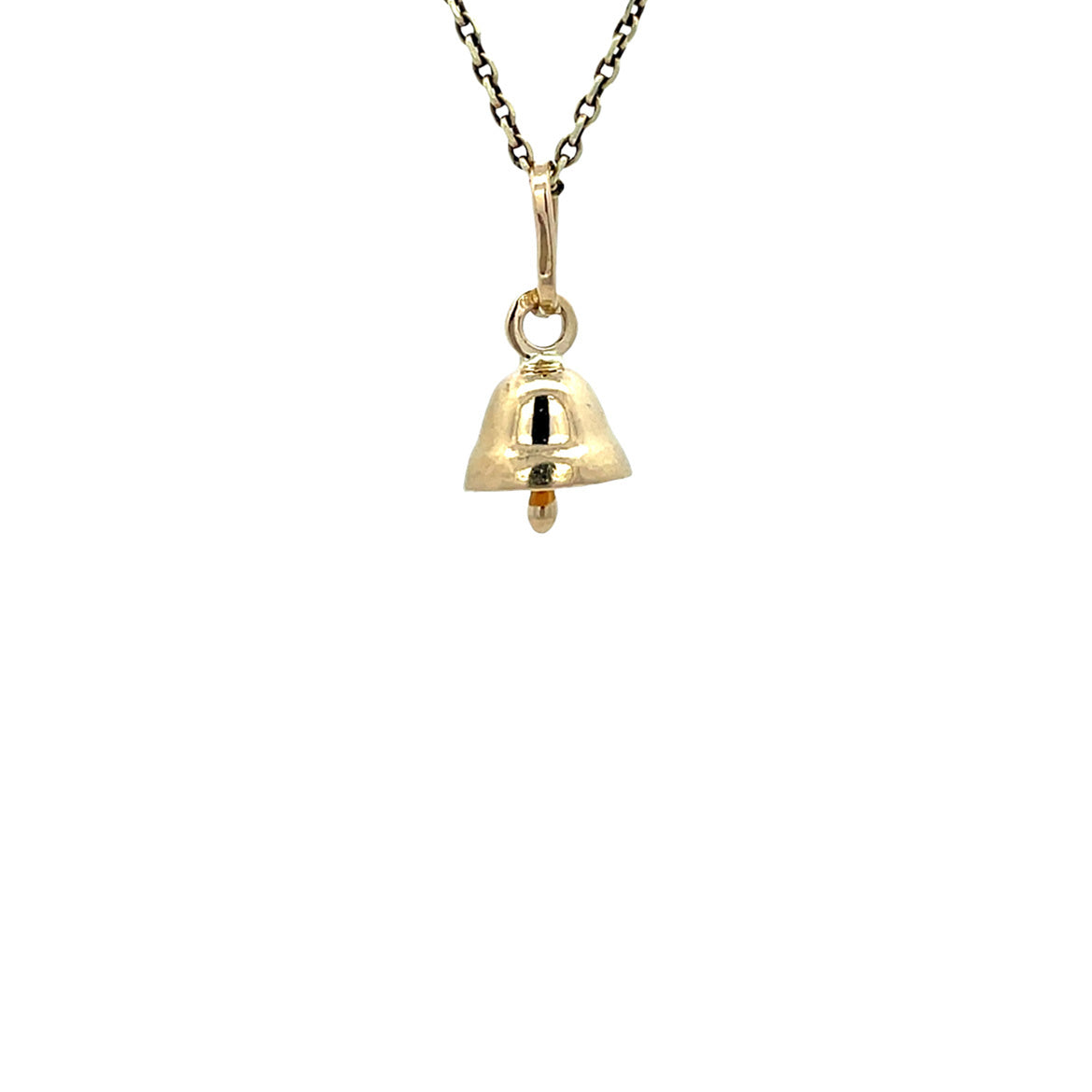Vintage gold bell pendant 14 kt