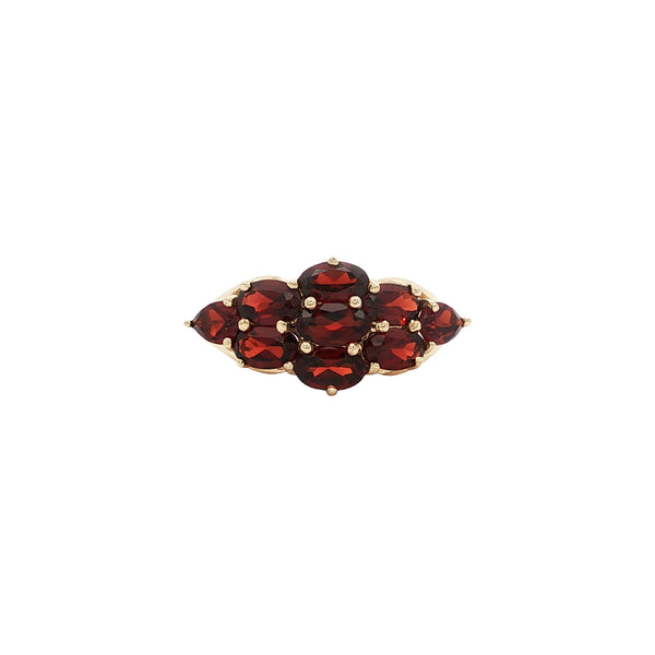 Garnet ring, 9 kt