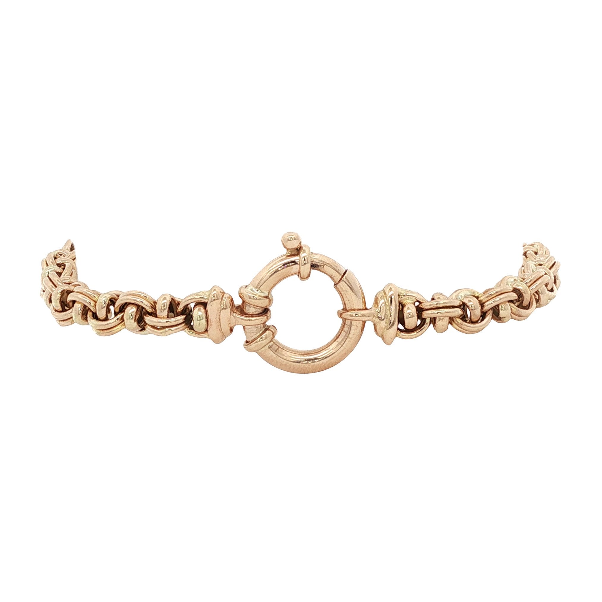 Gouden vintage fantasie armband 14 kt