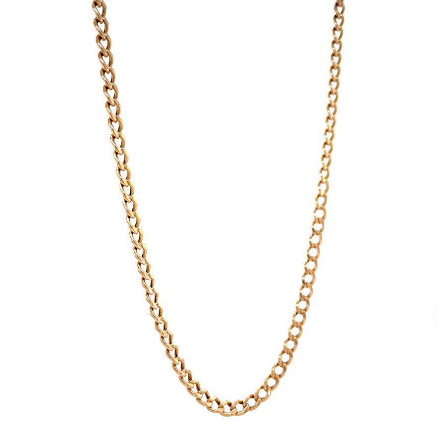 Gouden vintage gourmet collier 14 krt