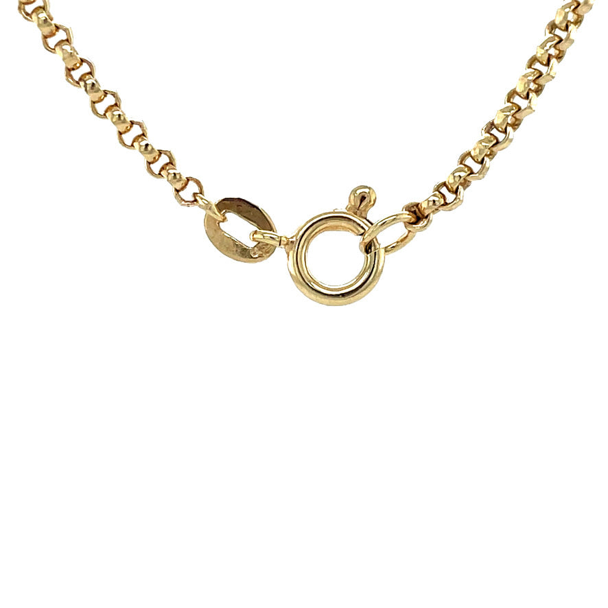 Gouden vintage jasseron collier 14 krt
