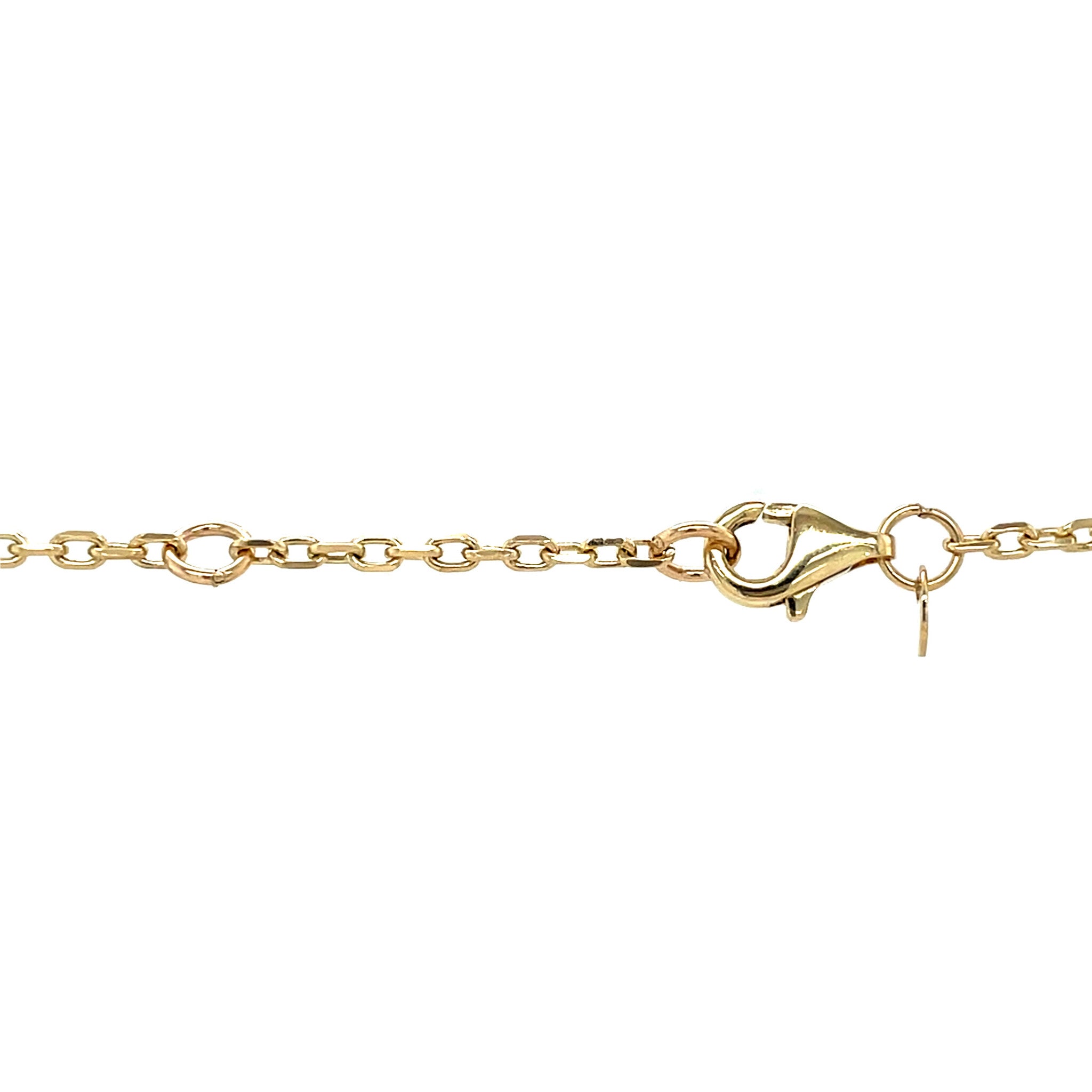 Gouden vintage anker enkelbandje 14 krt