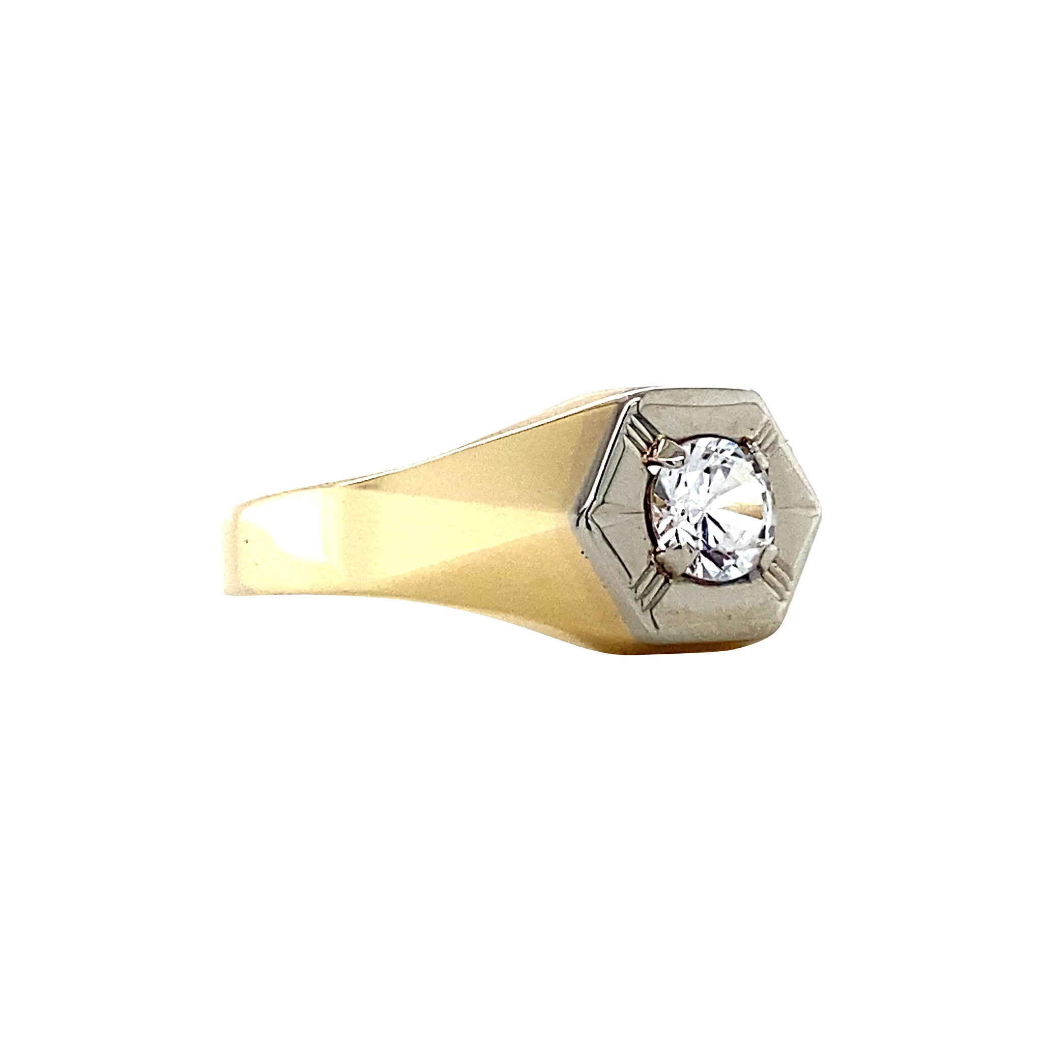Gouden ring met spinel 14 krt