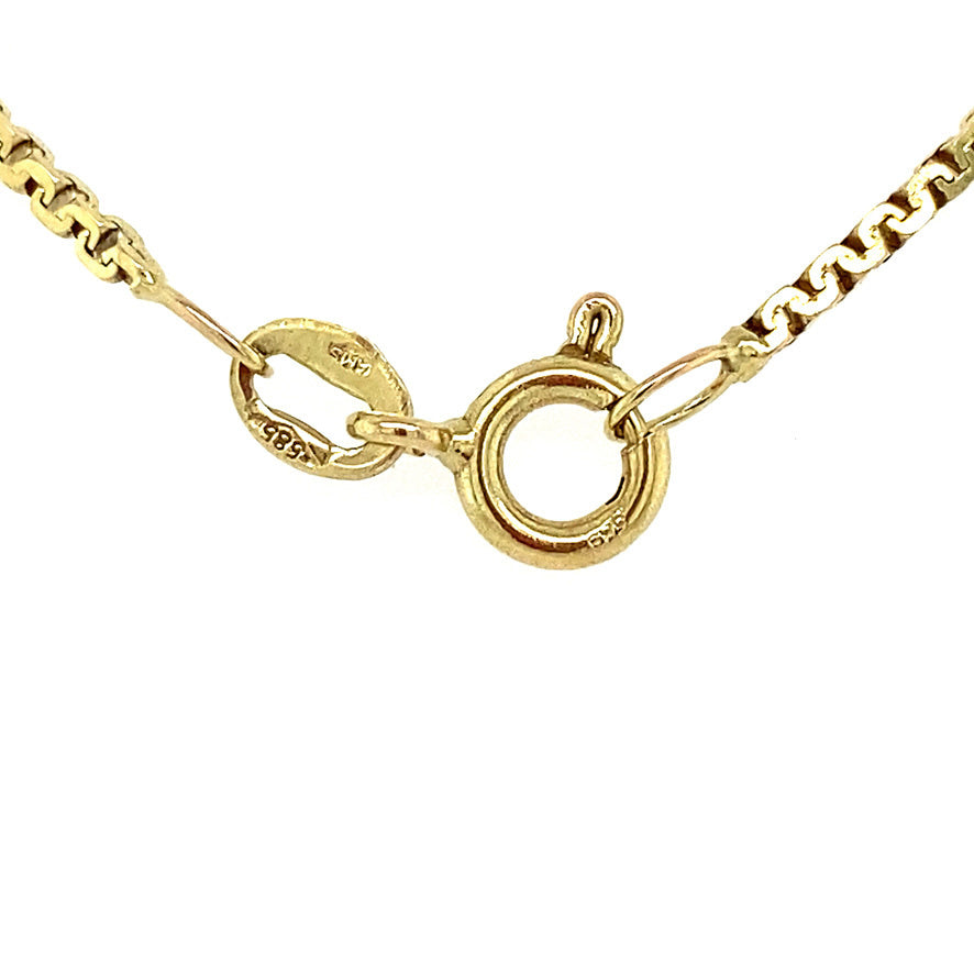 Gold fantasy necklace 14 kt
