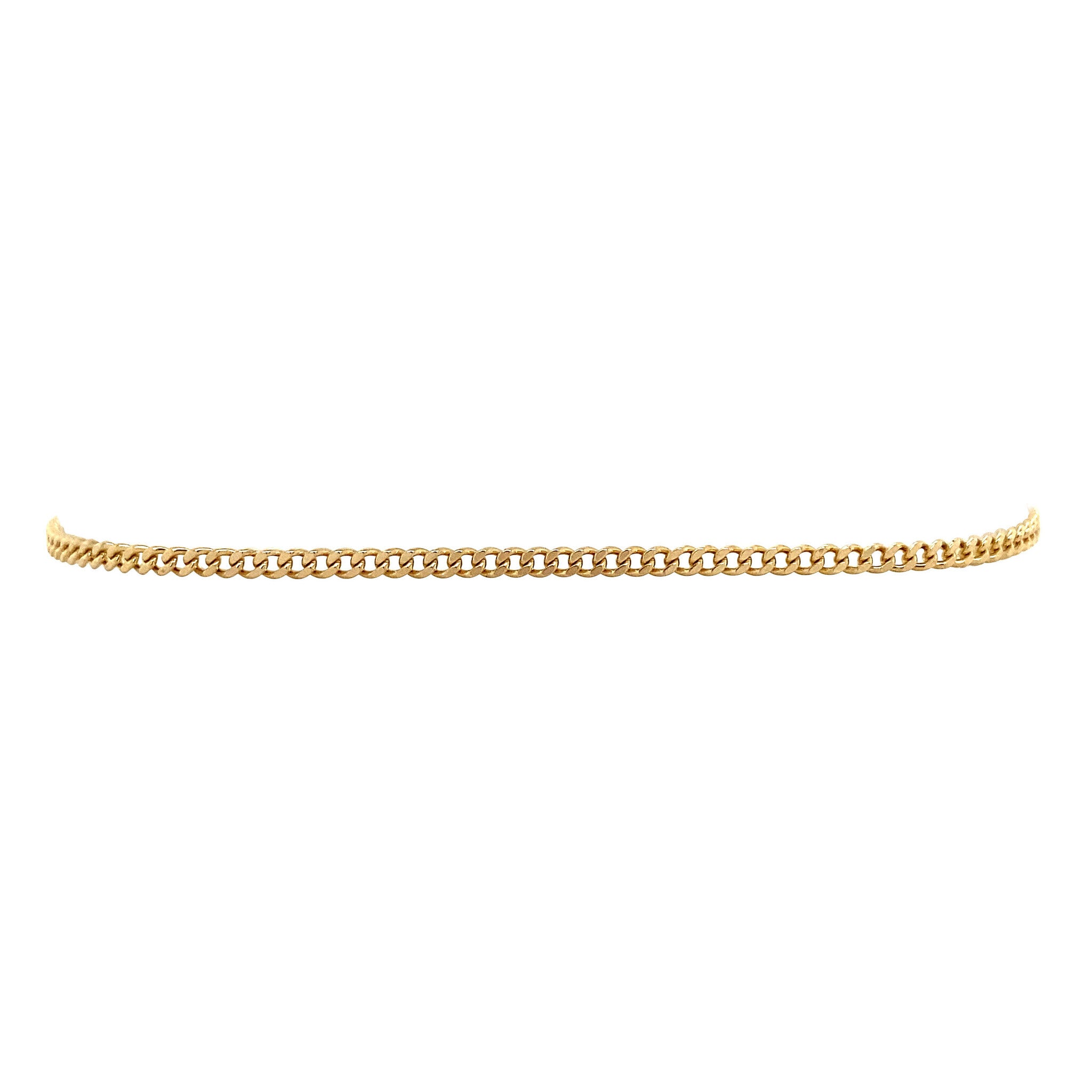 Gouden armband gourmet 19.5 cm 14 krt