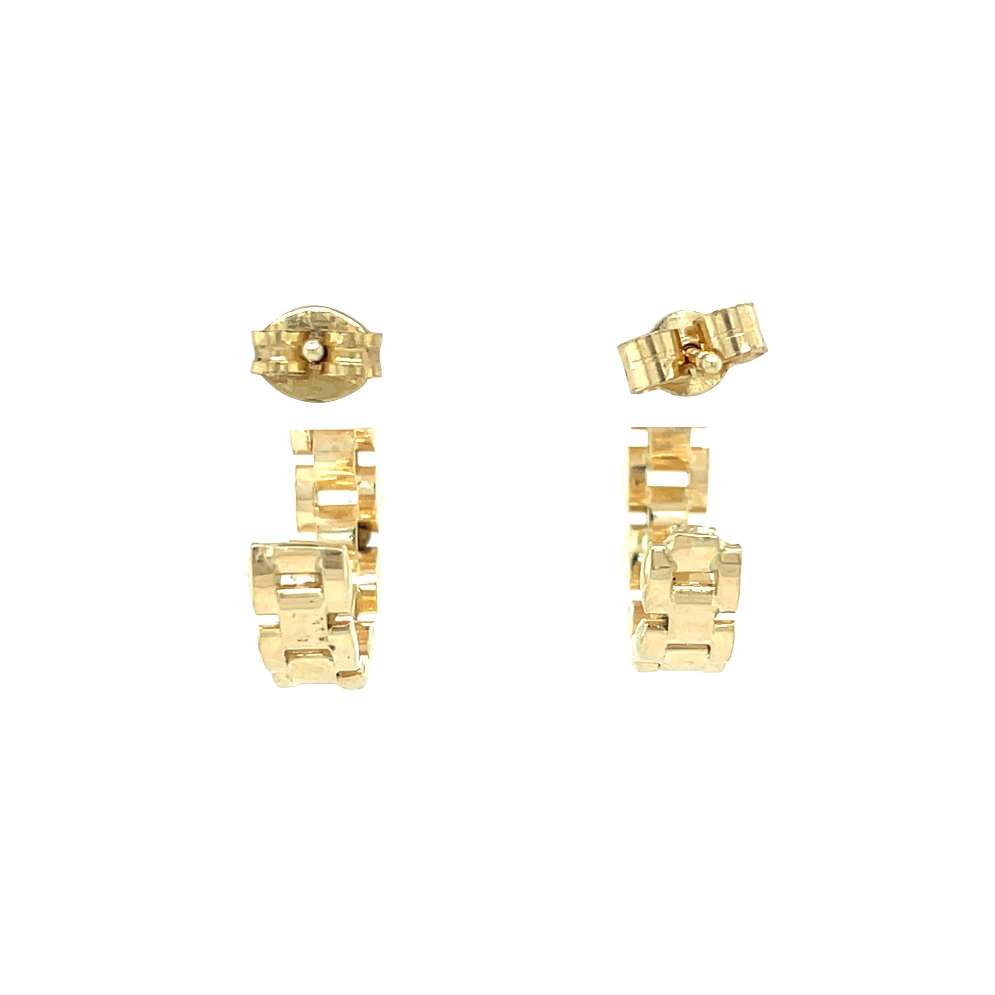 Gouden vintage oorstekers 14 kt