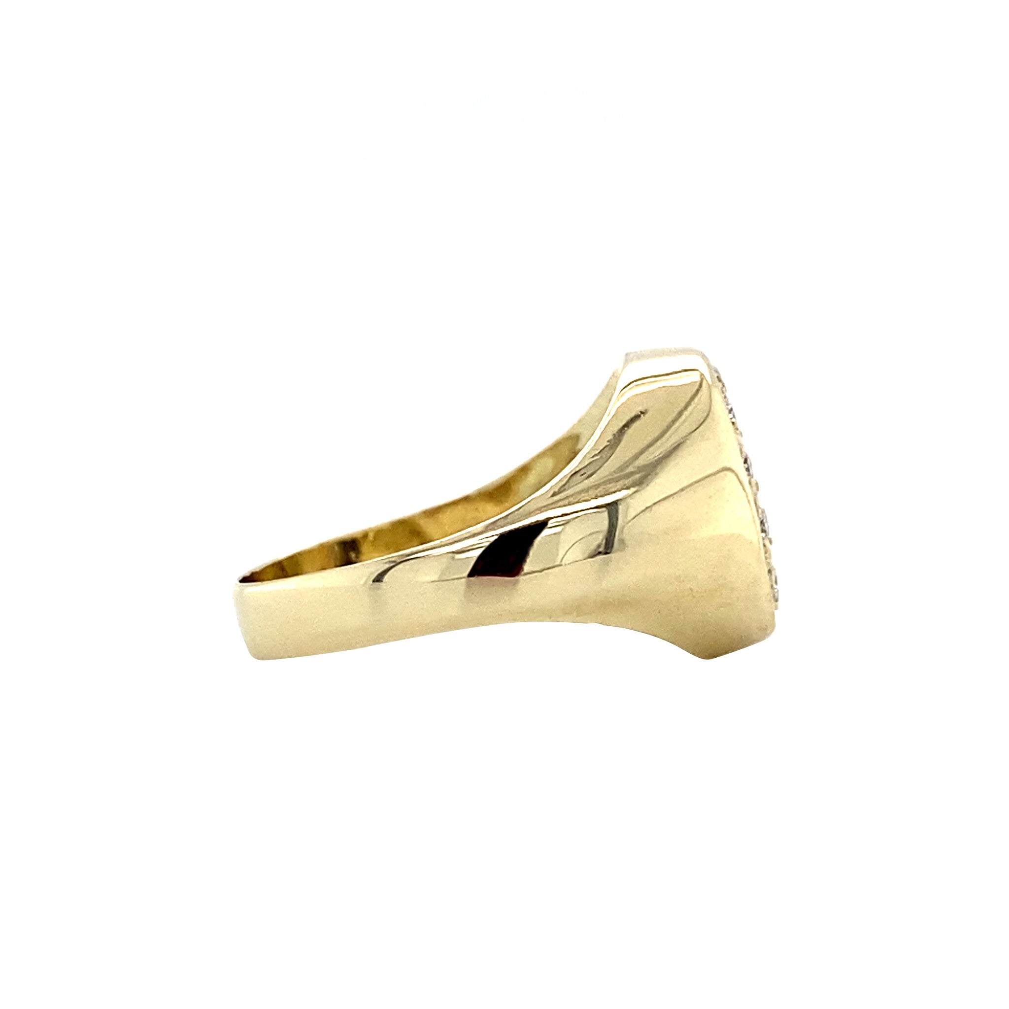 14 kt gold ring with diamond