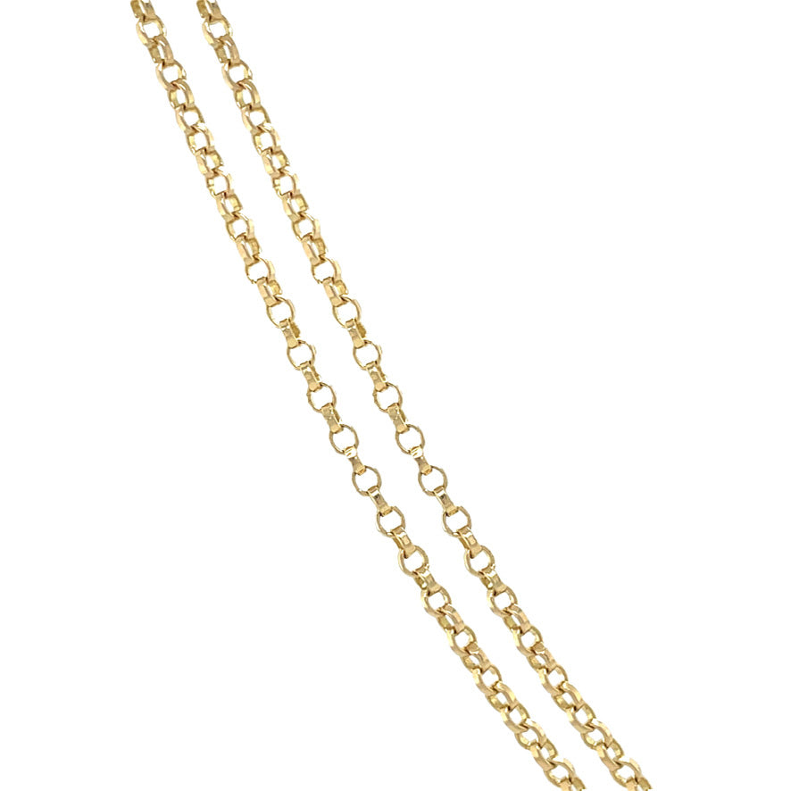 Gouden vintage jasseron collier 14 kt