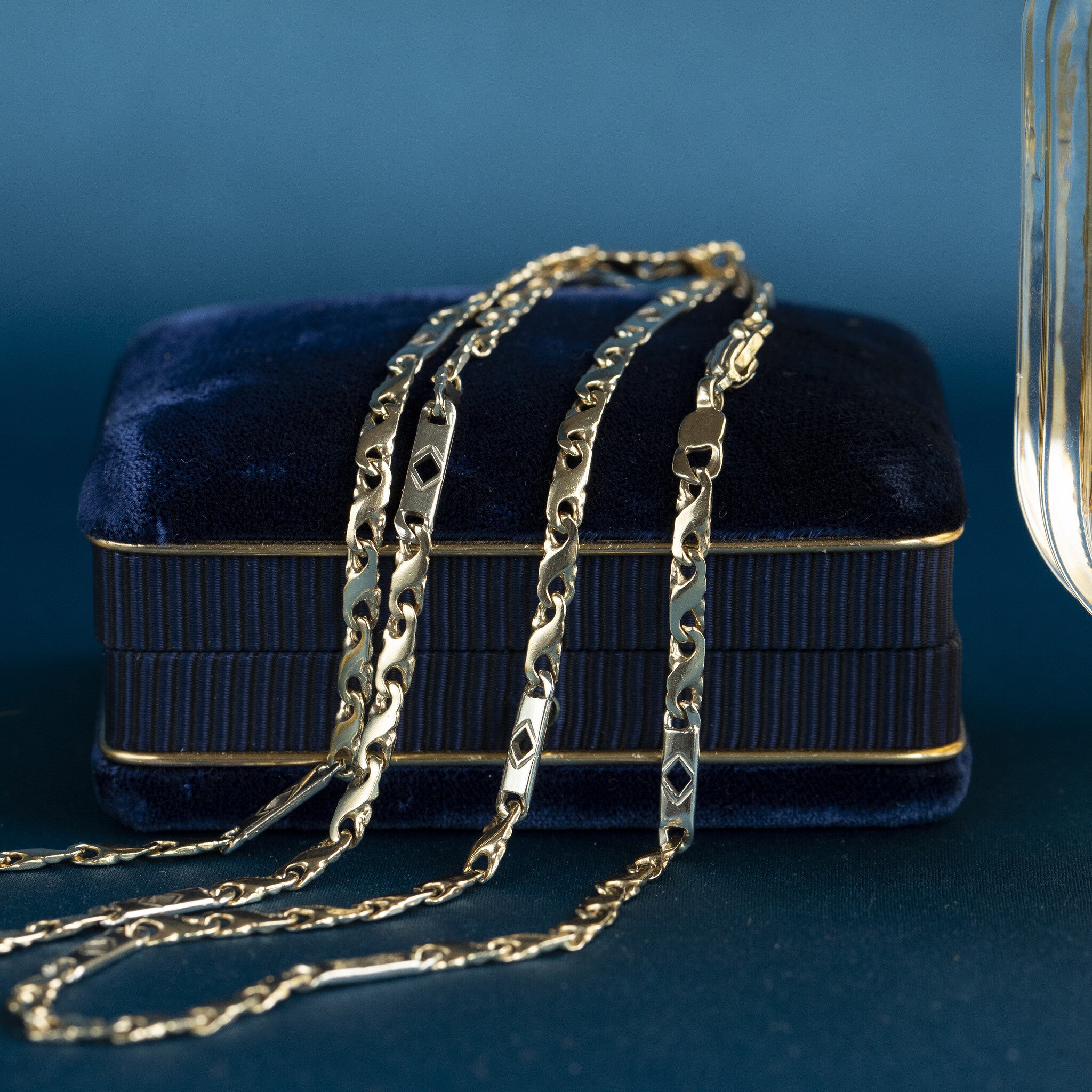 Gouden fantasie collier 14 krt