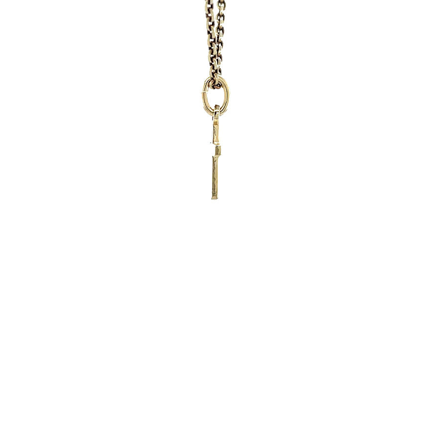 Gouden kruis hanger 14 krt