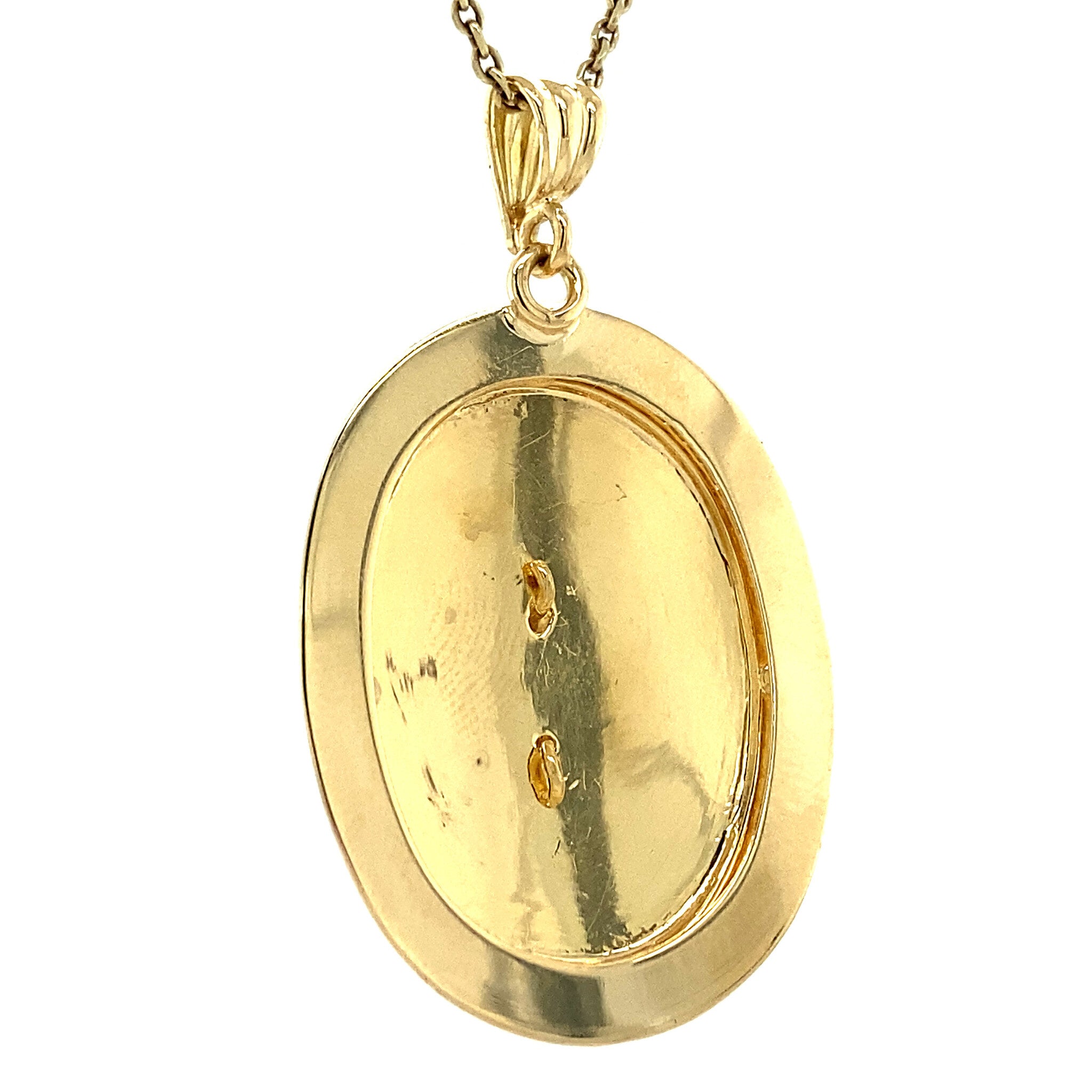 Gouden hanger met gravure 14 krt