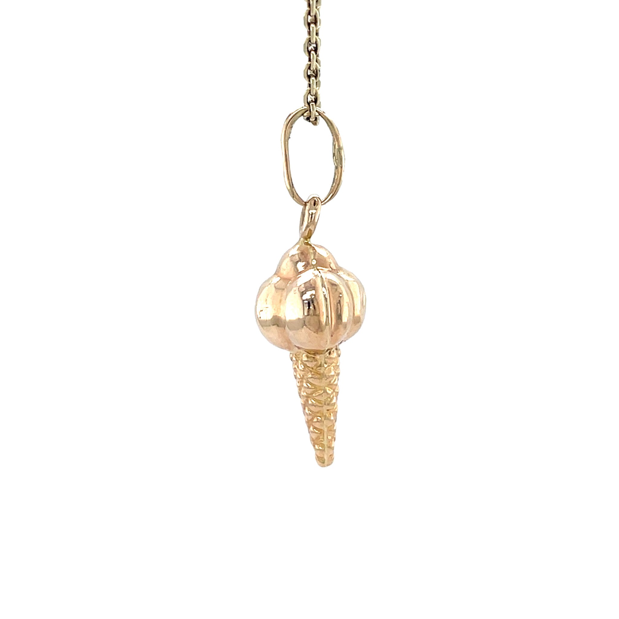 Gouden vintage ijsjes hanger 14 krt