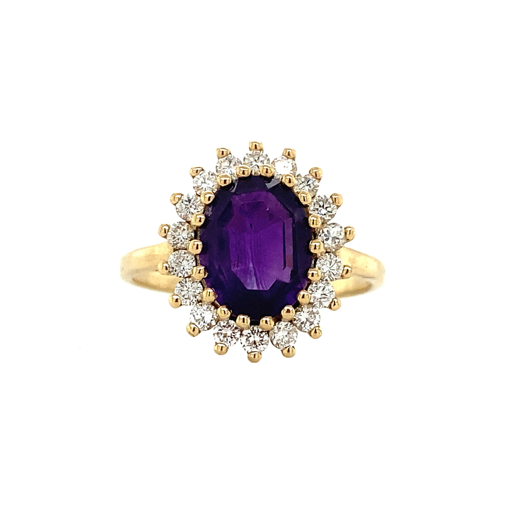Lady Di ring 14 krt - Violet