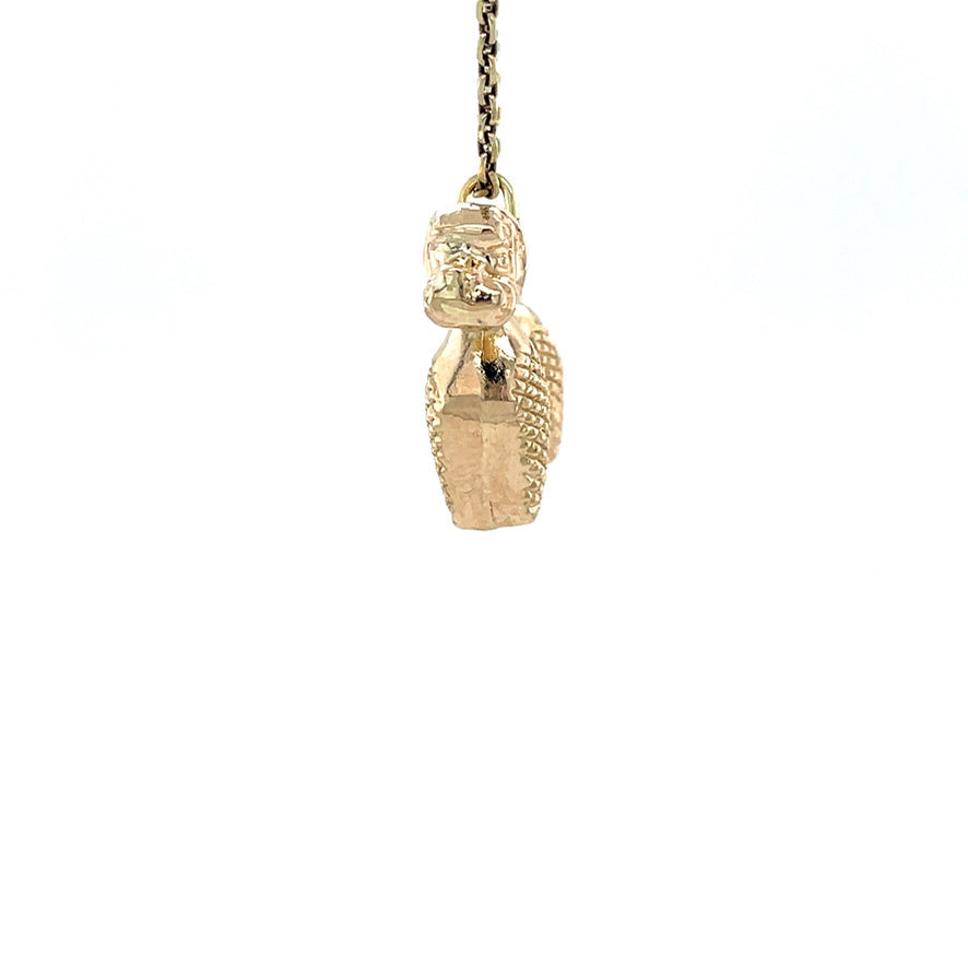 Vintage 14 kt gold poodle pendant