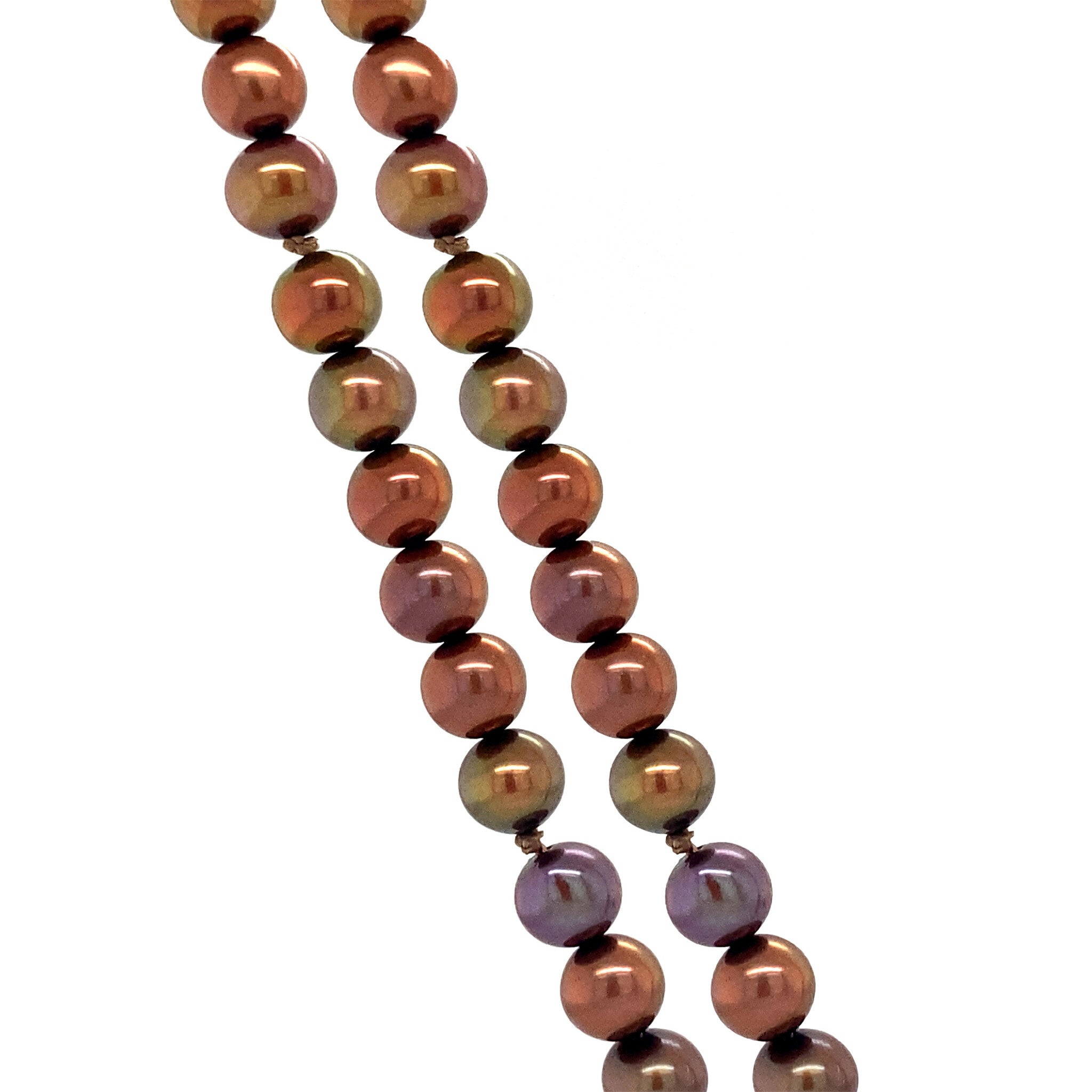 Parel collier met gouden sluiting 14 krt