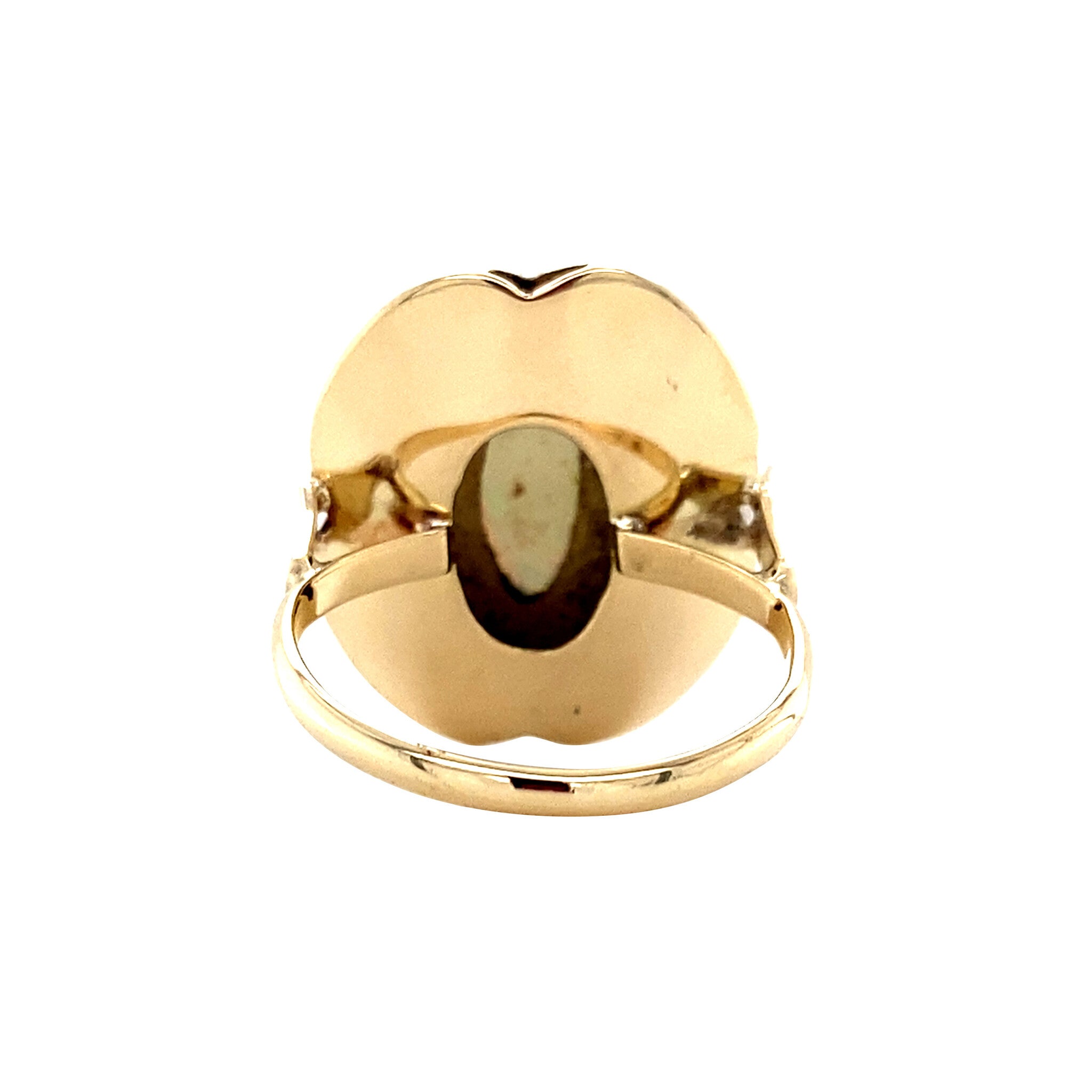 14 kt gold vintage ring with opal