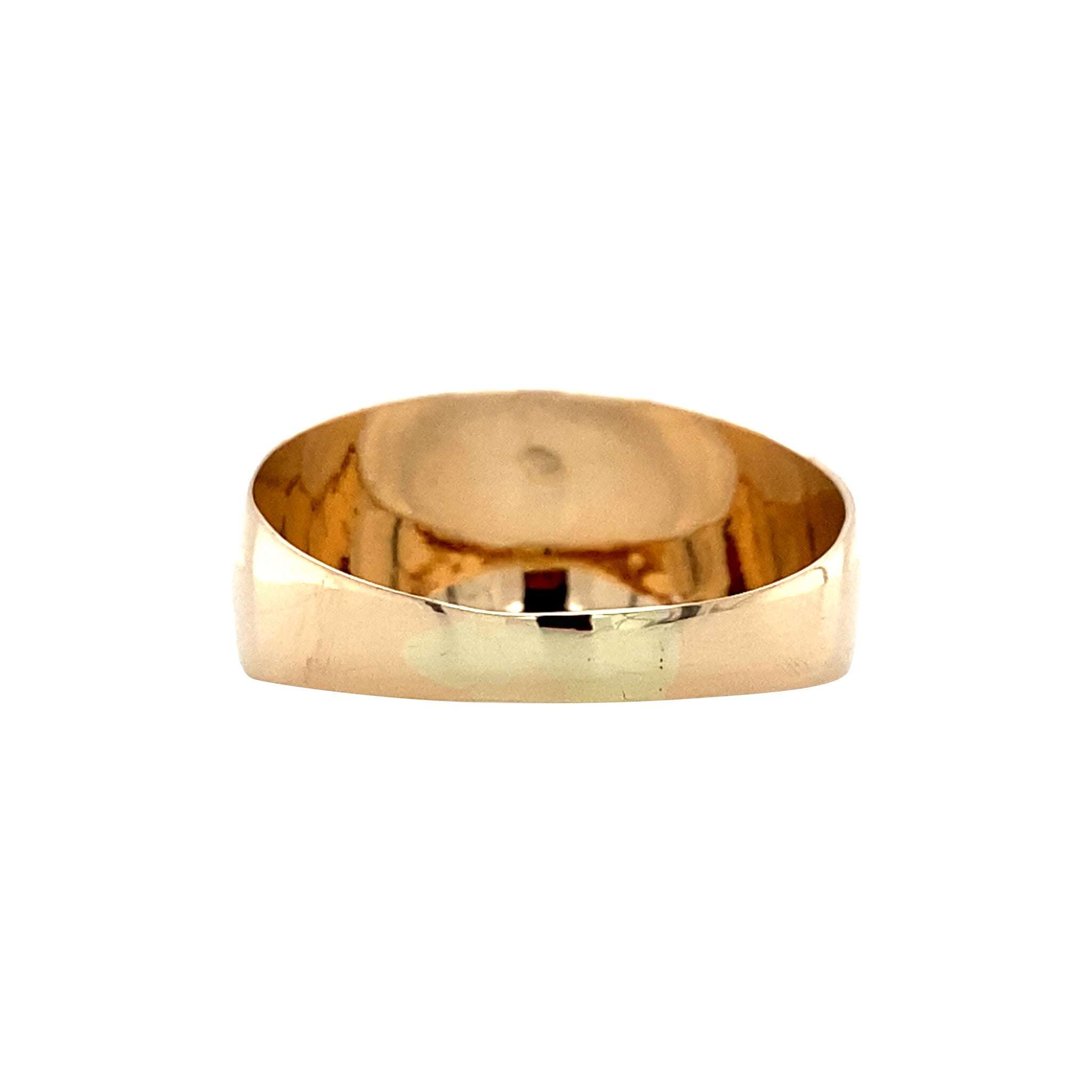 Gouden vintage ring met carneool 14 krt