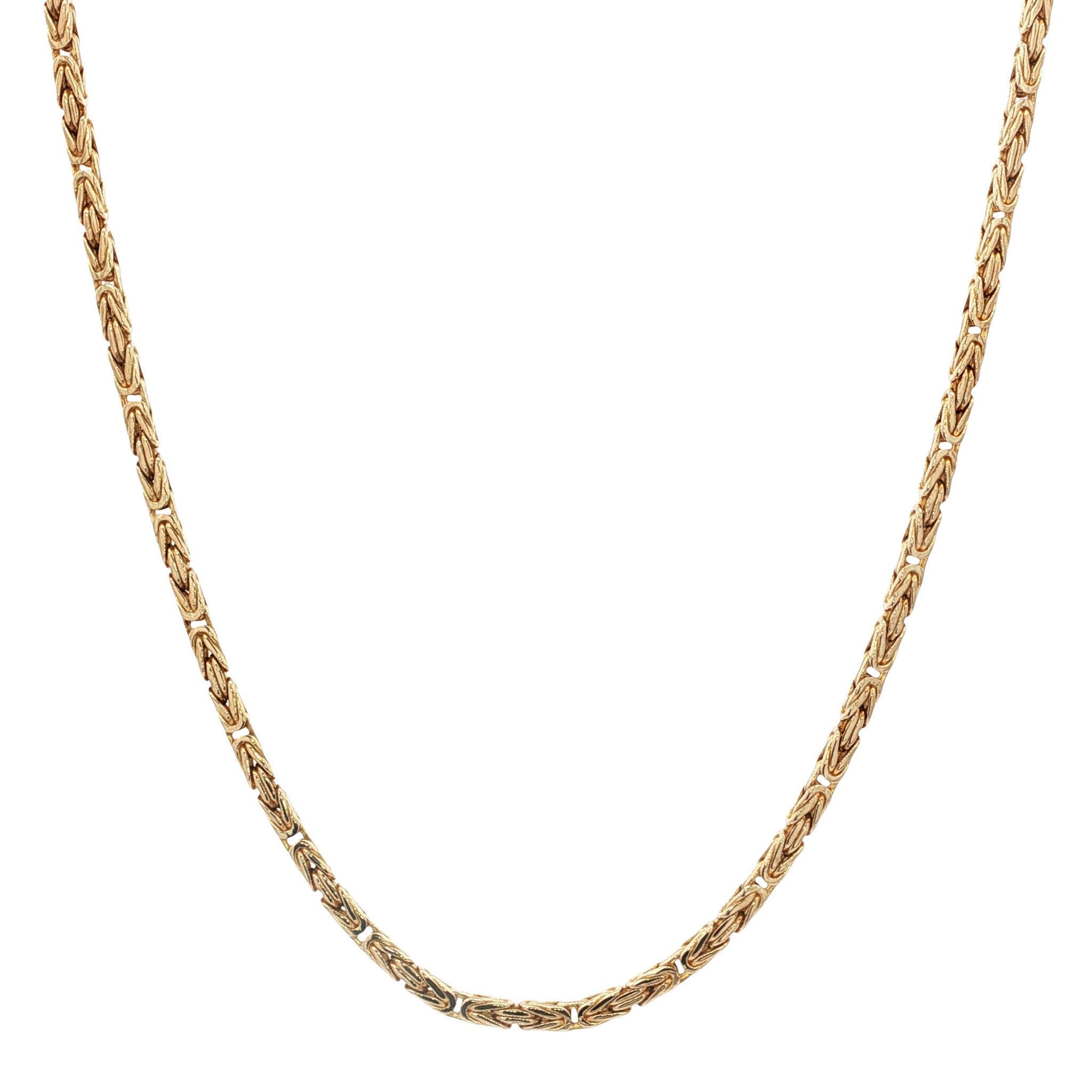 Golden vintage king's necklace 14 kt