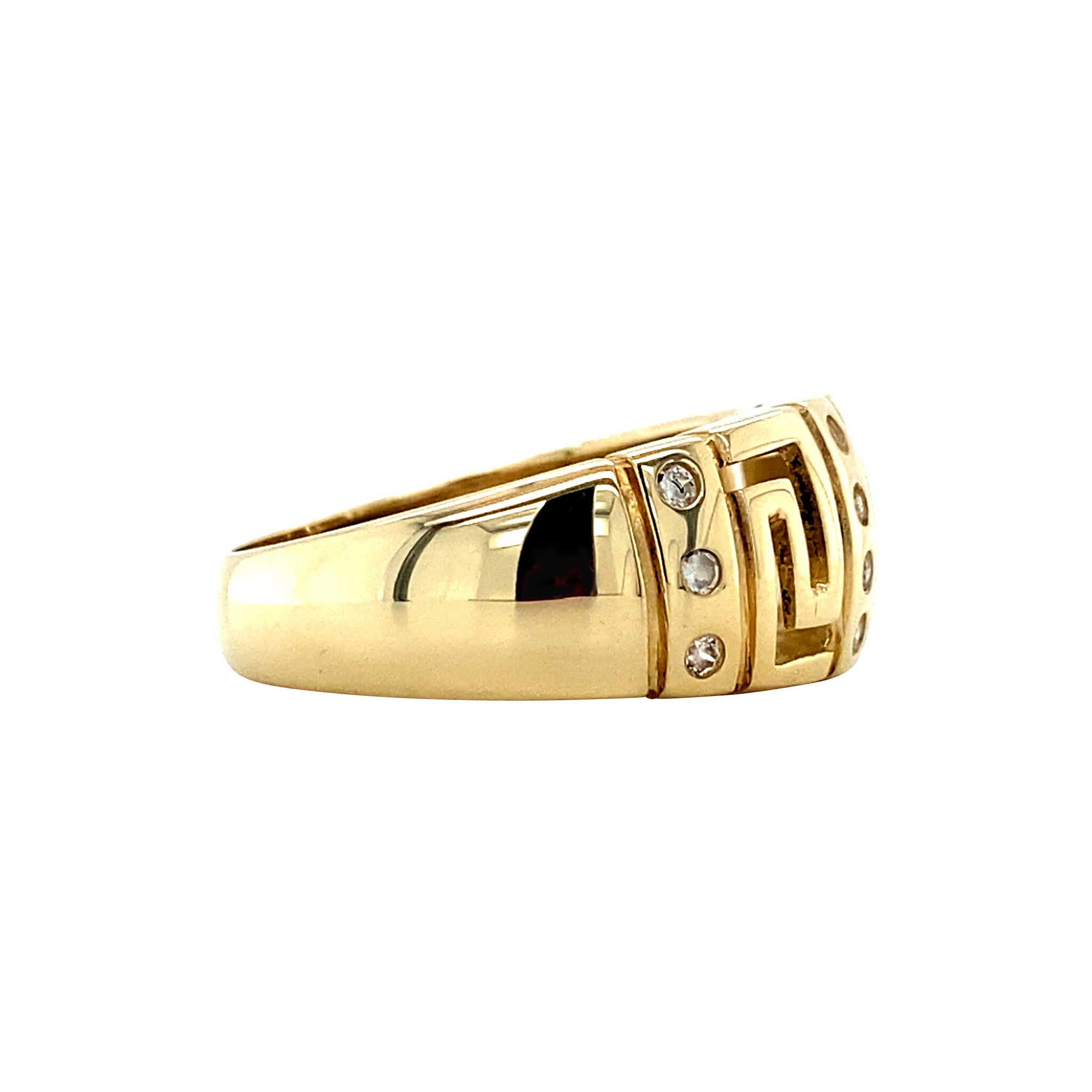 Vintage ring with zirconia 12 kt