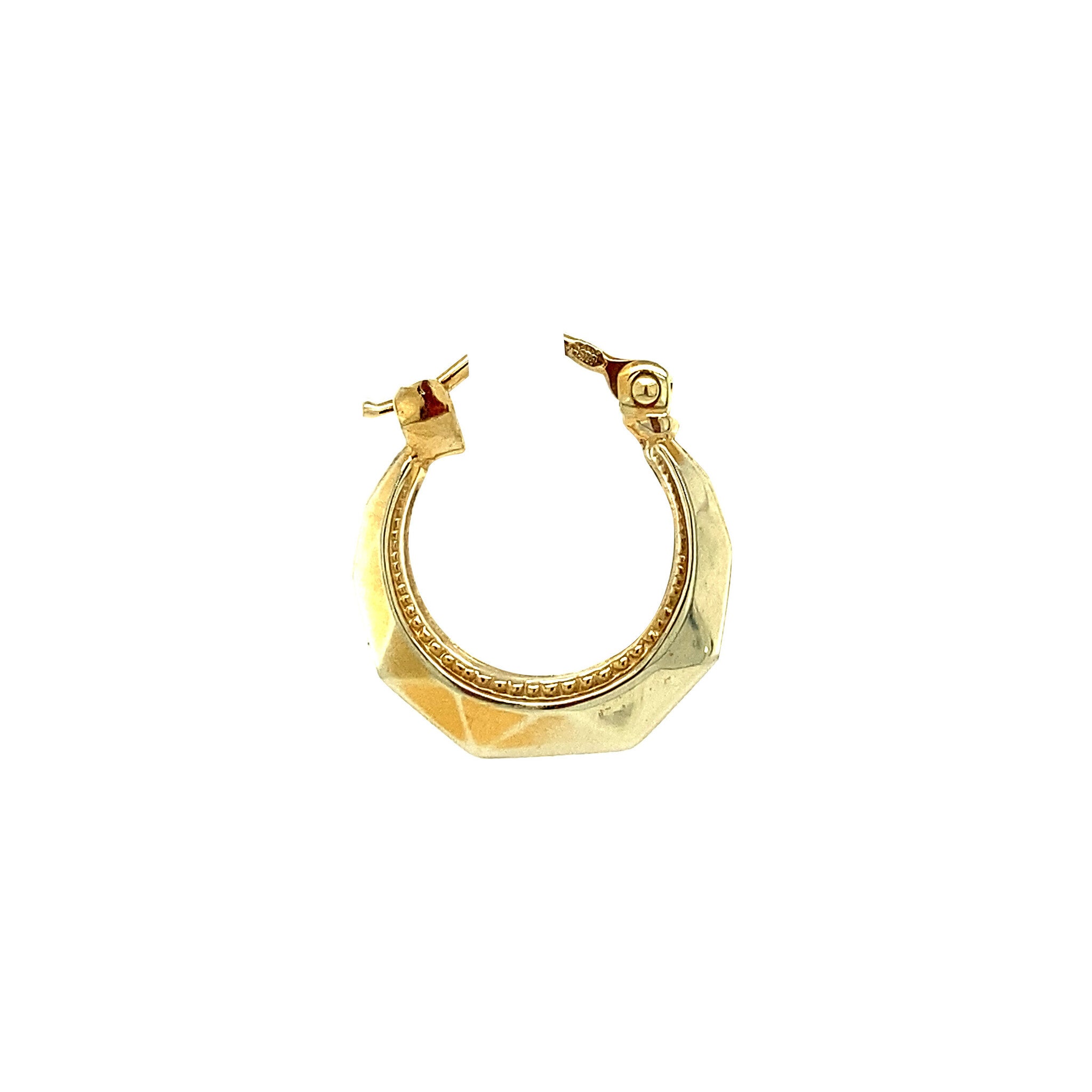 Gouden oorringen fantasie 14 krt