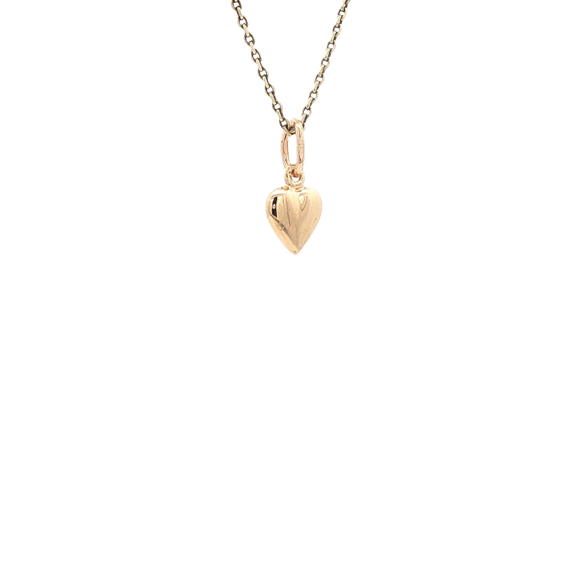 Gouden hart hanger 14 kt