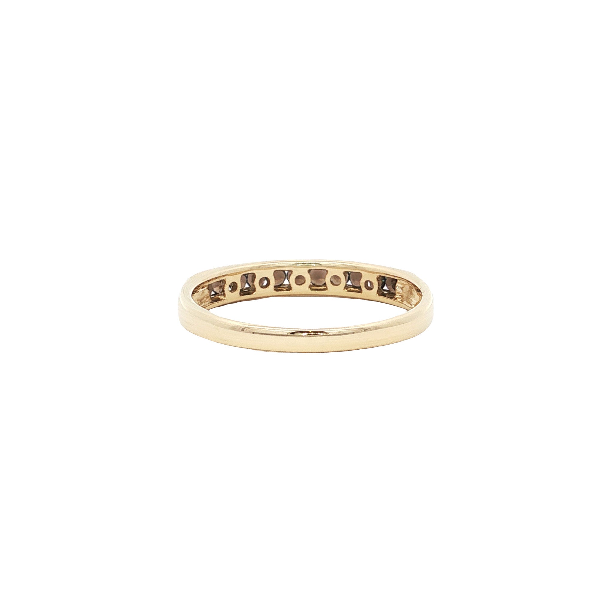 Ring with smoky quartz, 9 kt