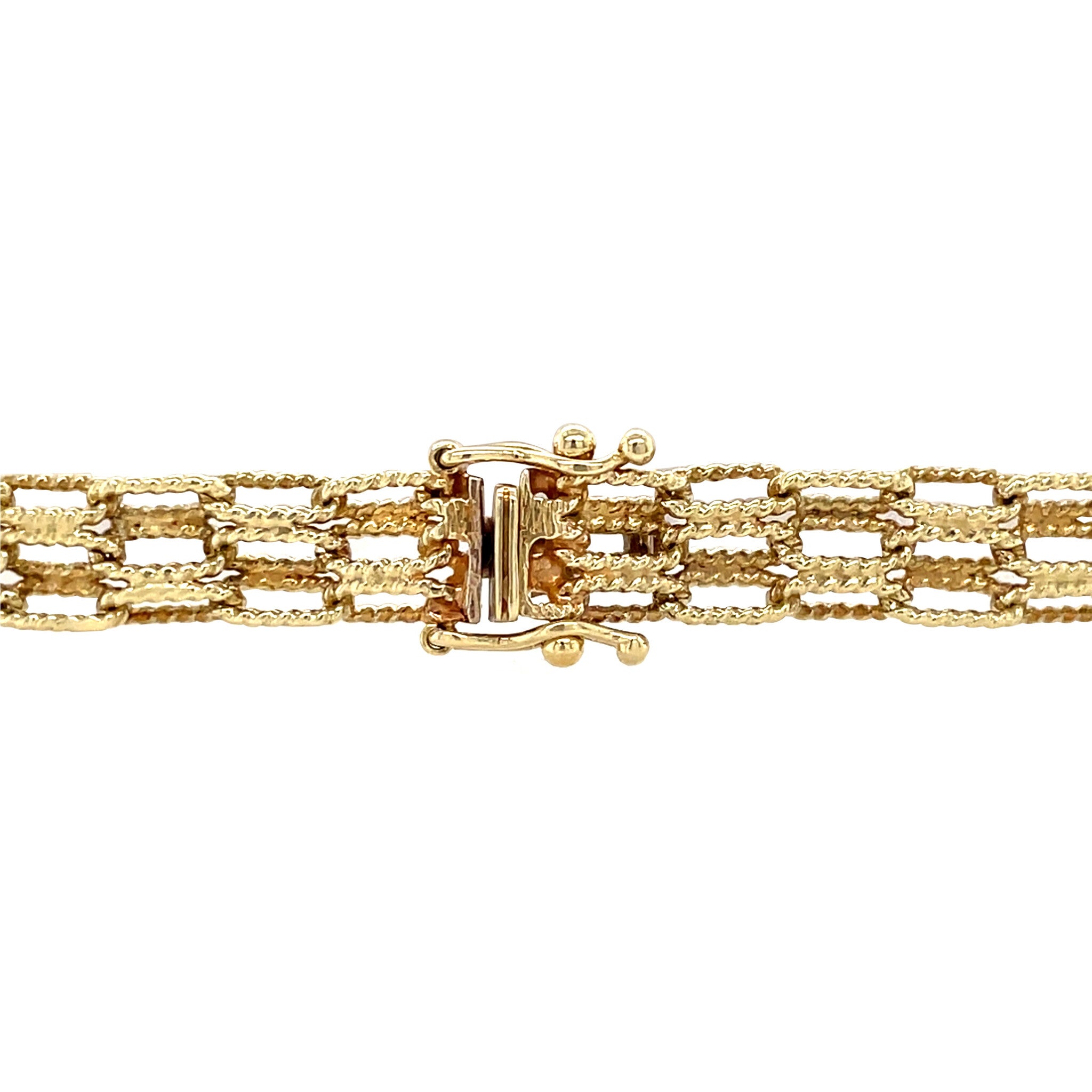 Golden vintage fantasy bracelet 14 kt