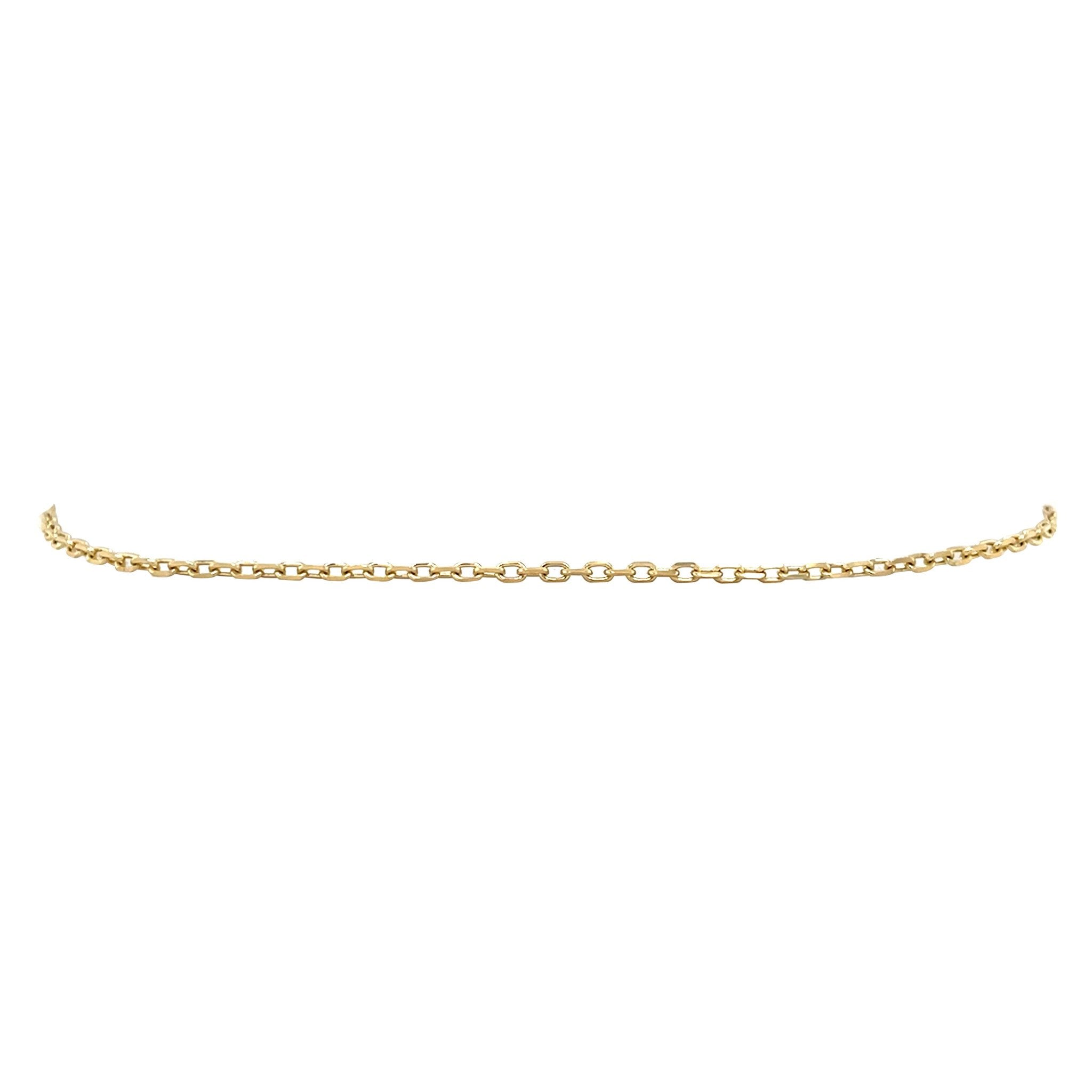 Vintage gold anchor anklet 14 kt