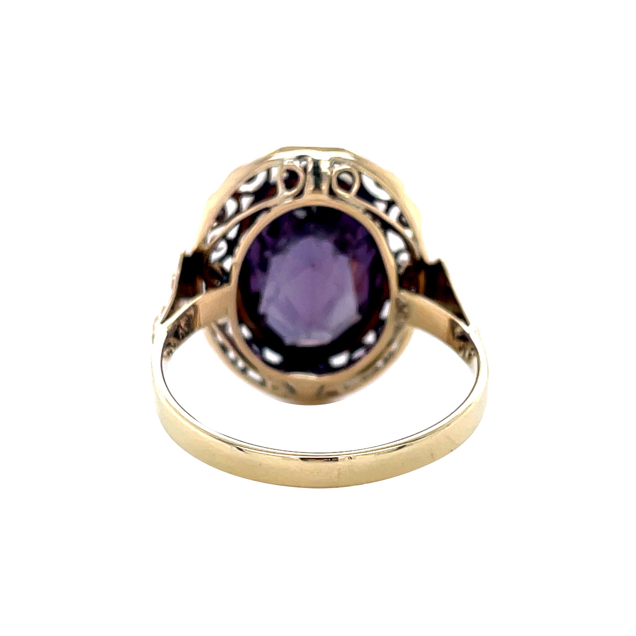 Vintage 12 kt sapphire ring
