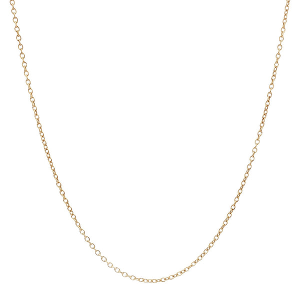 14 kt gold anchor necklace