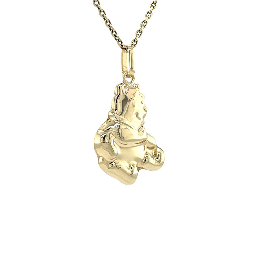 Vintage gold Winnie the Pooh pendant 14 kt