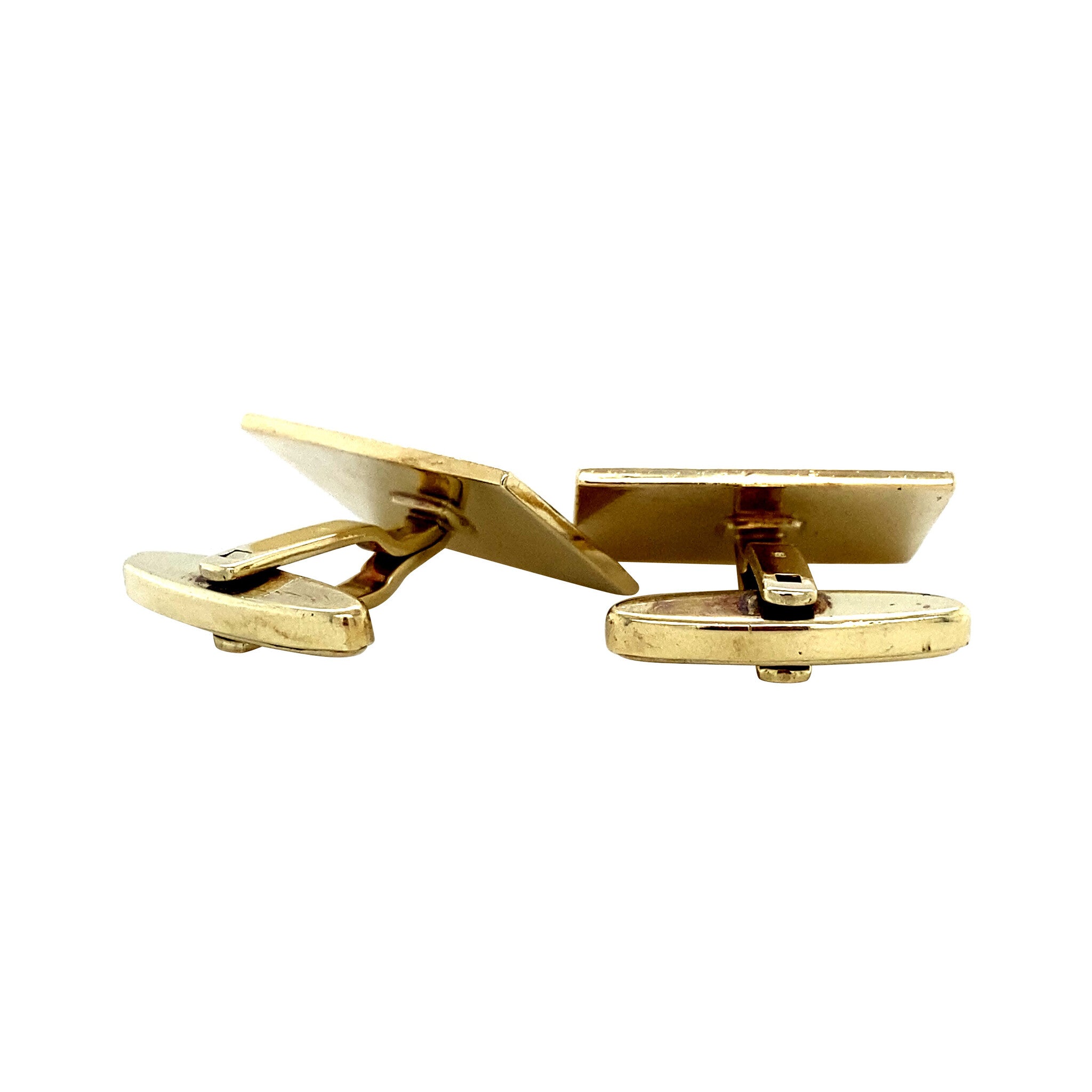 Gouden manchetknopen 14 krt