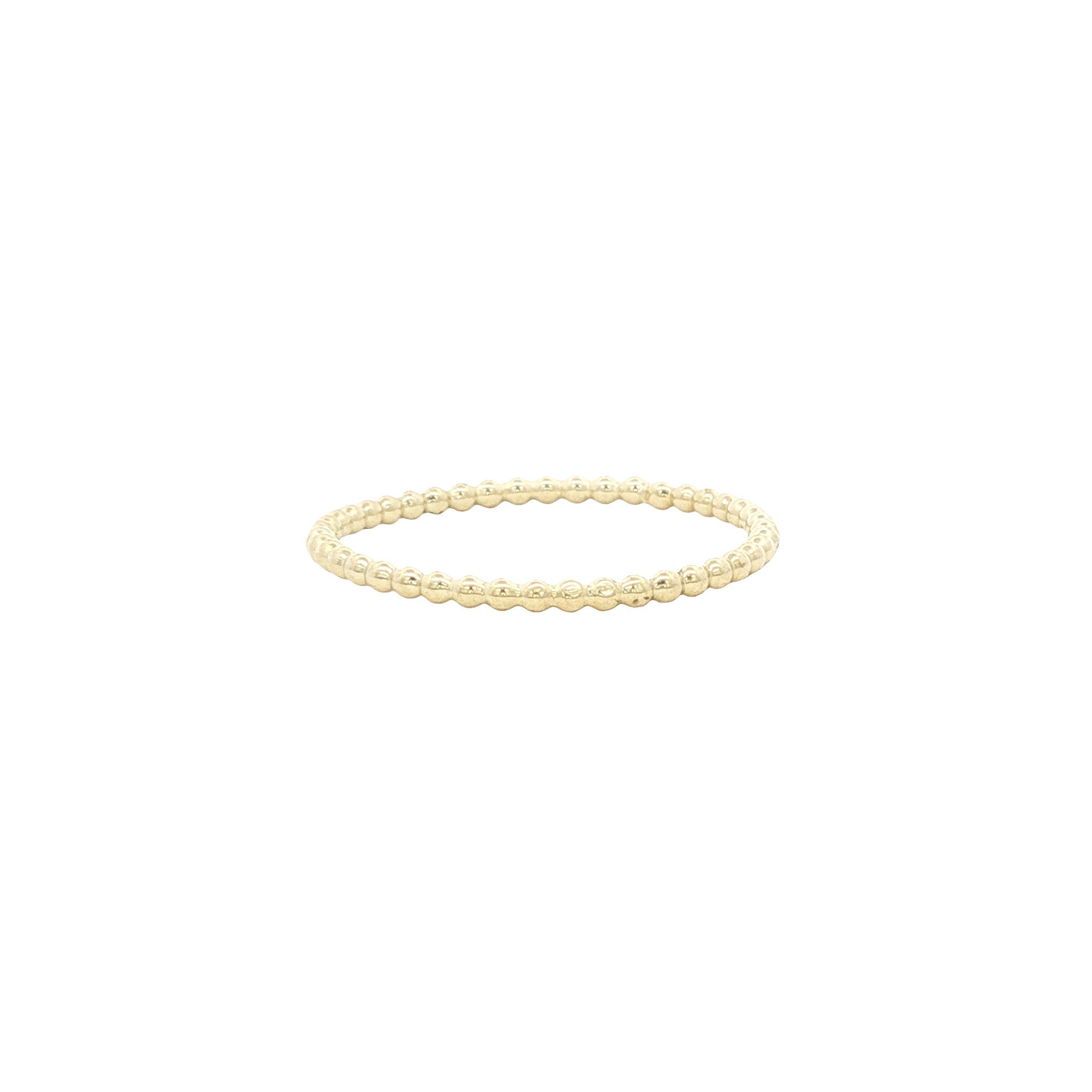 14 kt gold vintage beaded ring