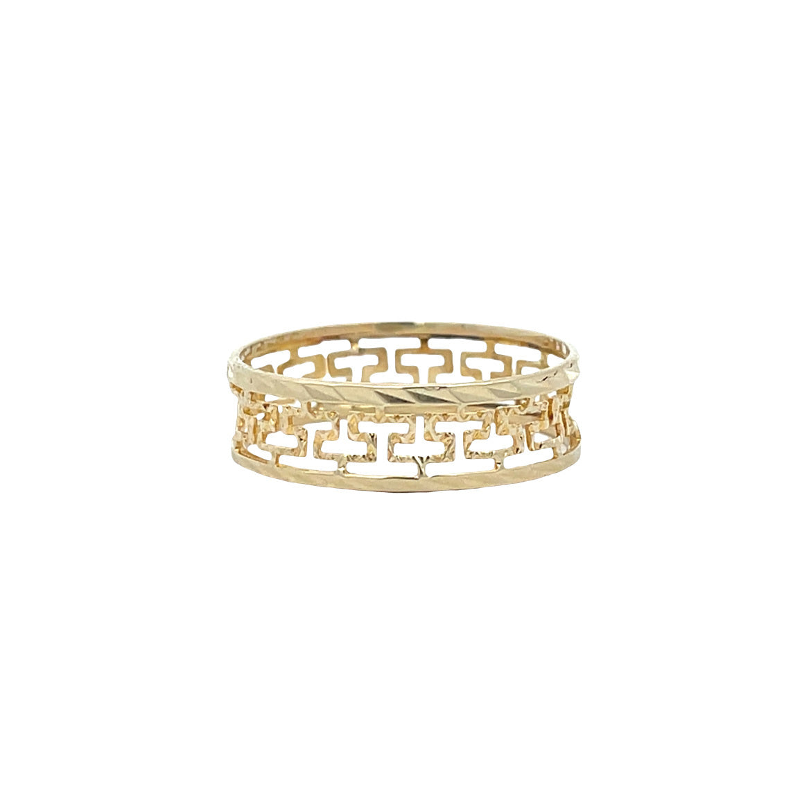 Vintage meander ring 12 kt