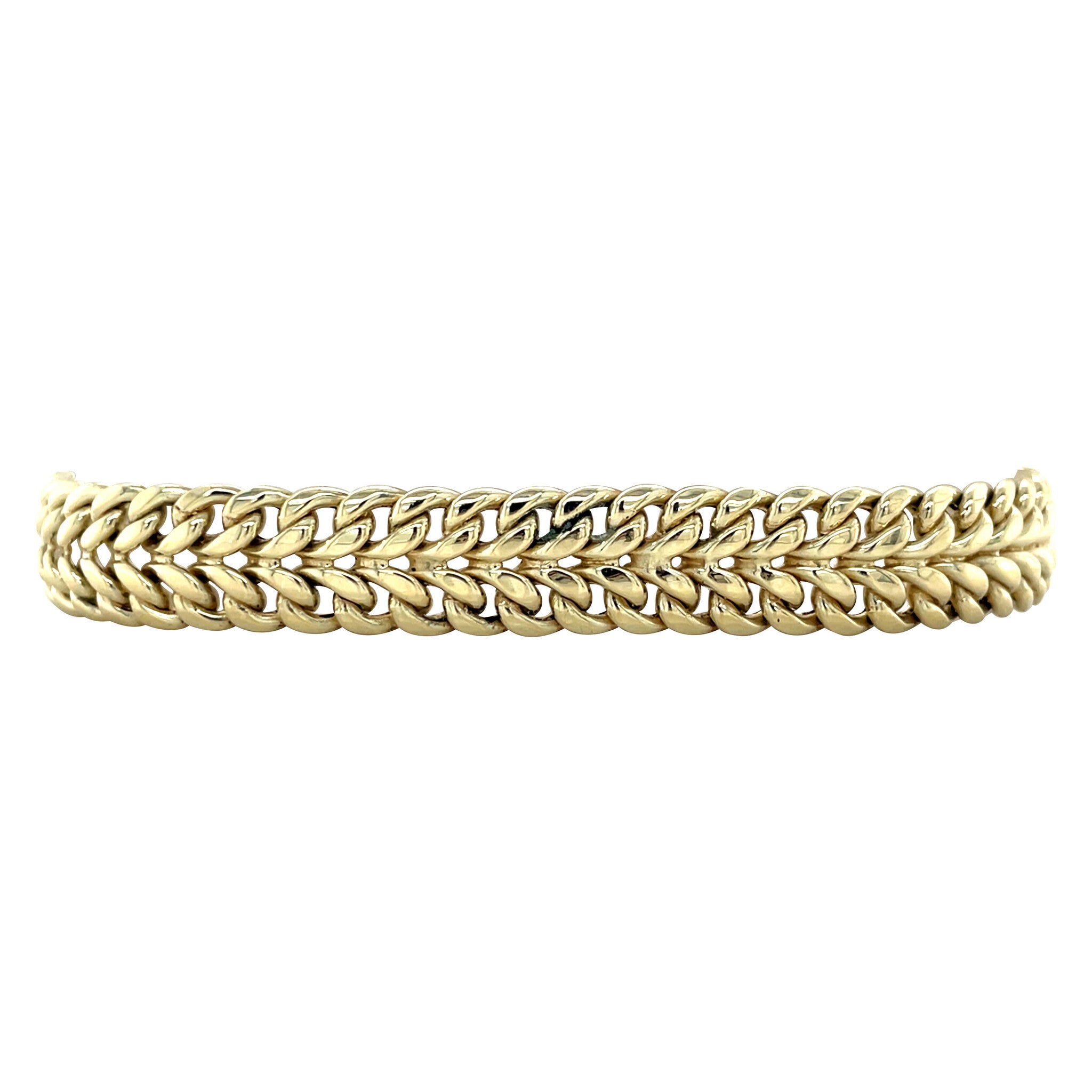 Vintage 14 kt gold gourmet bracelet