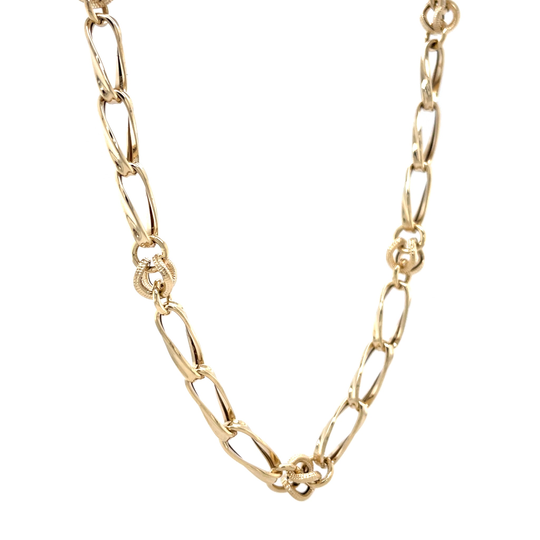 Gouden vintage fantasie collier 14 kt