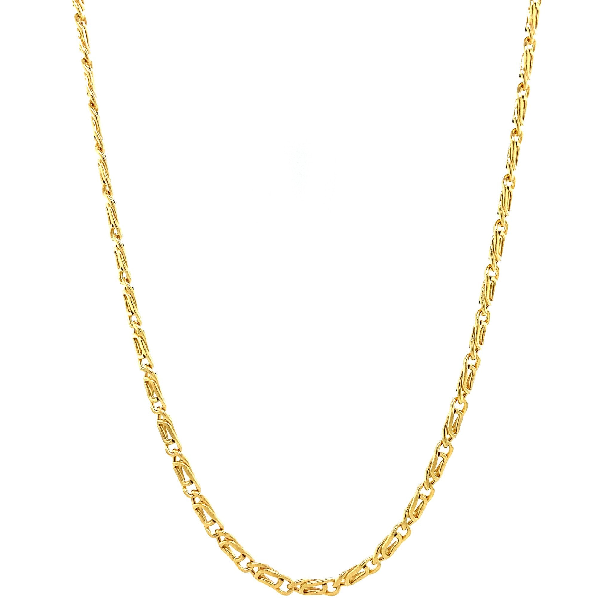 Gouden fantasie collier 14 krt