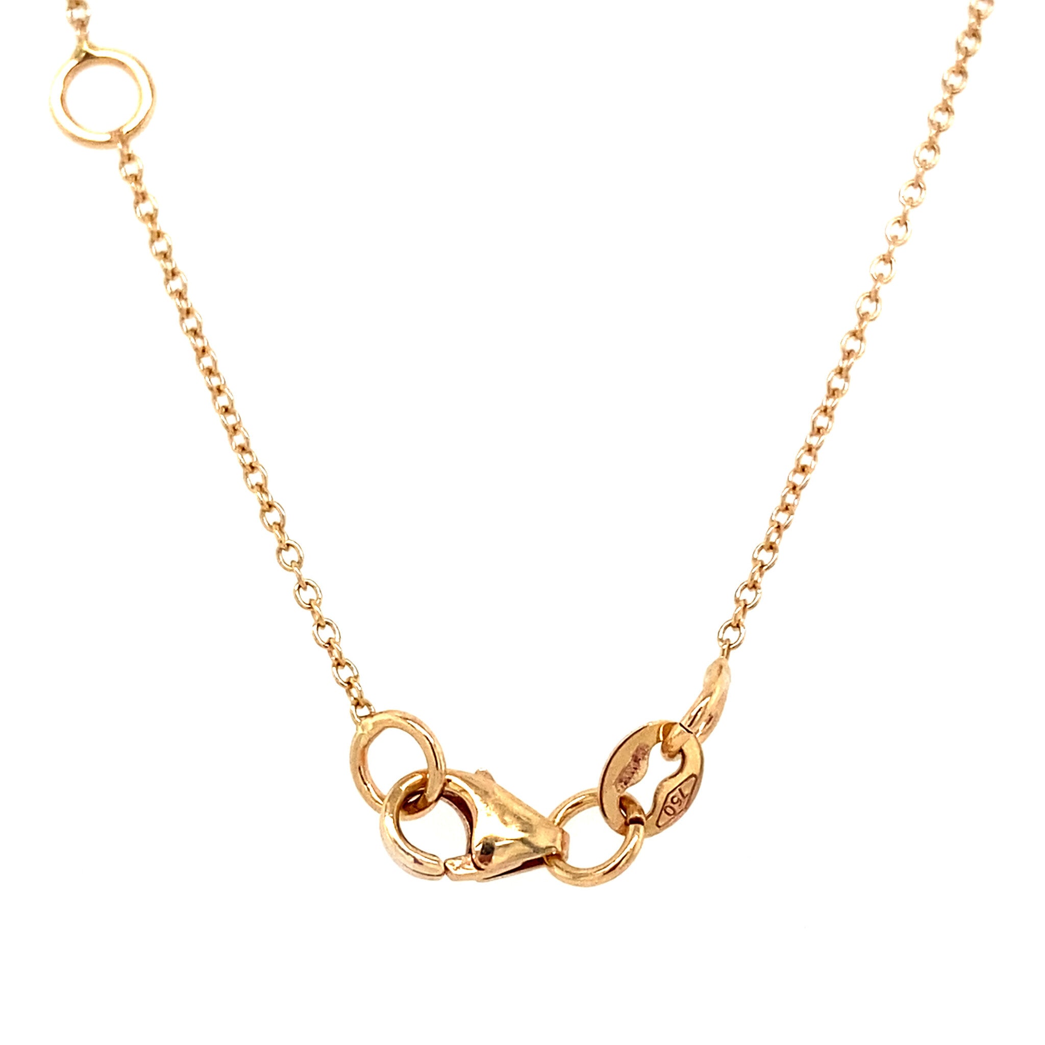 Gold anchor necklace 18 krt