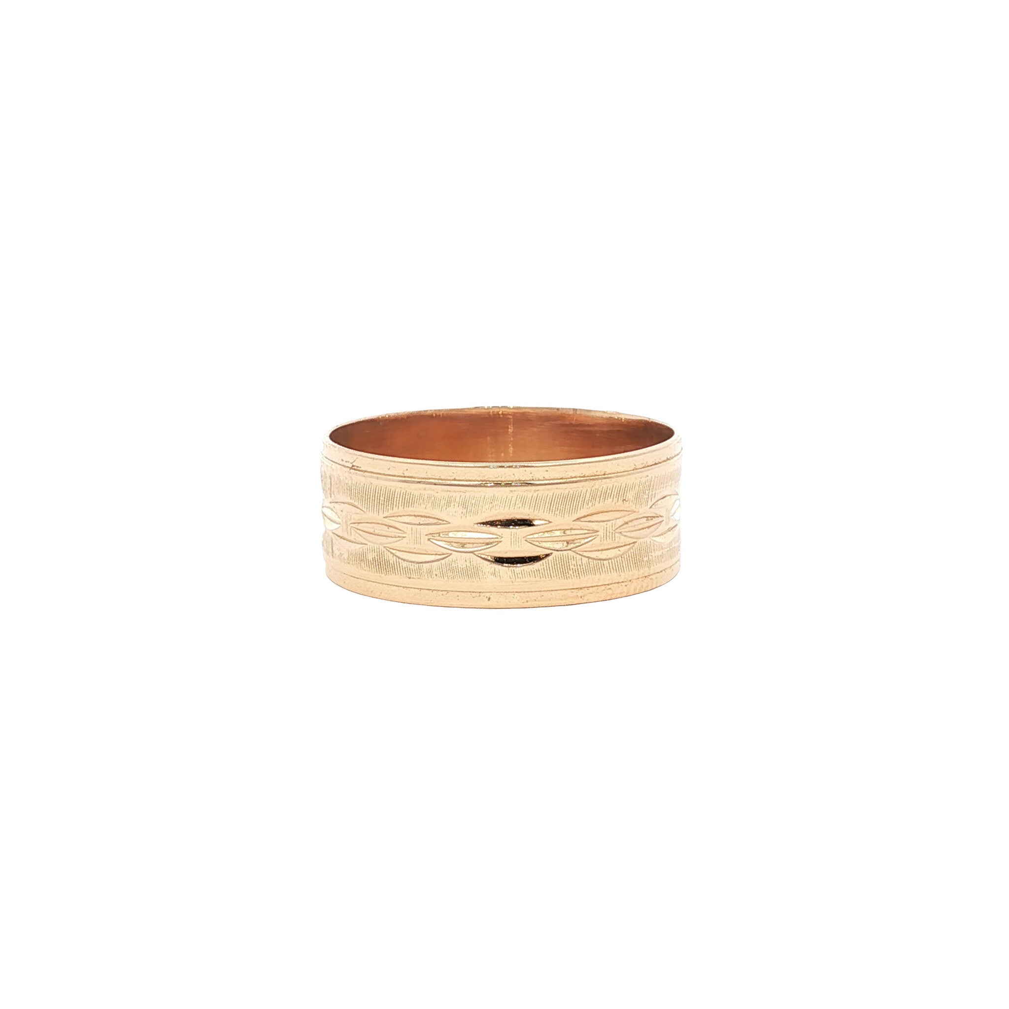 Vintage gold ornate ring 18 kt