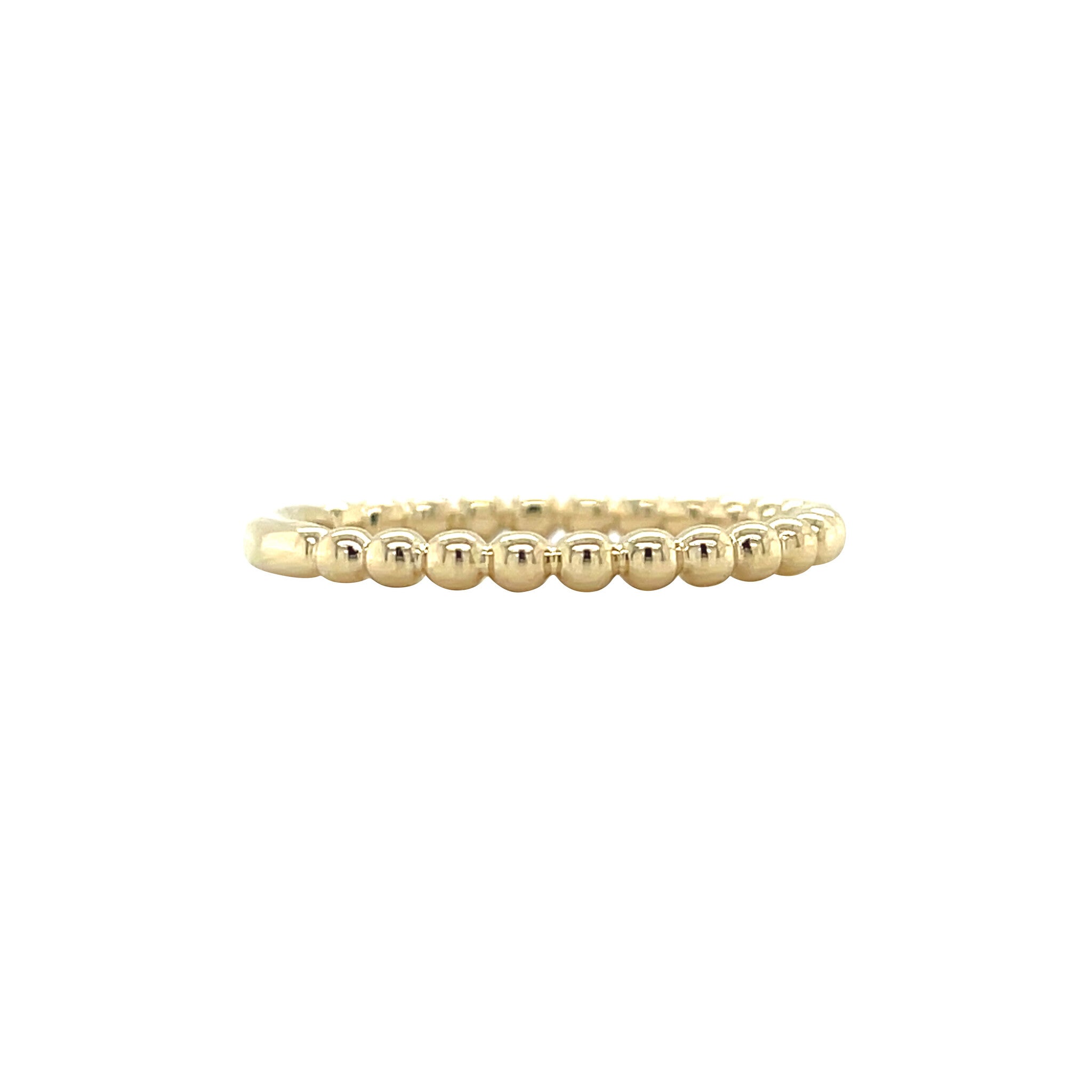 Gouden vintage bolletjes ring 14 kt