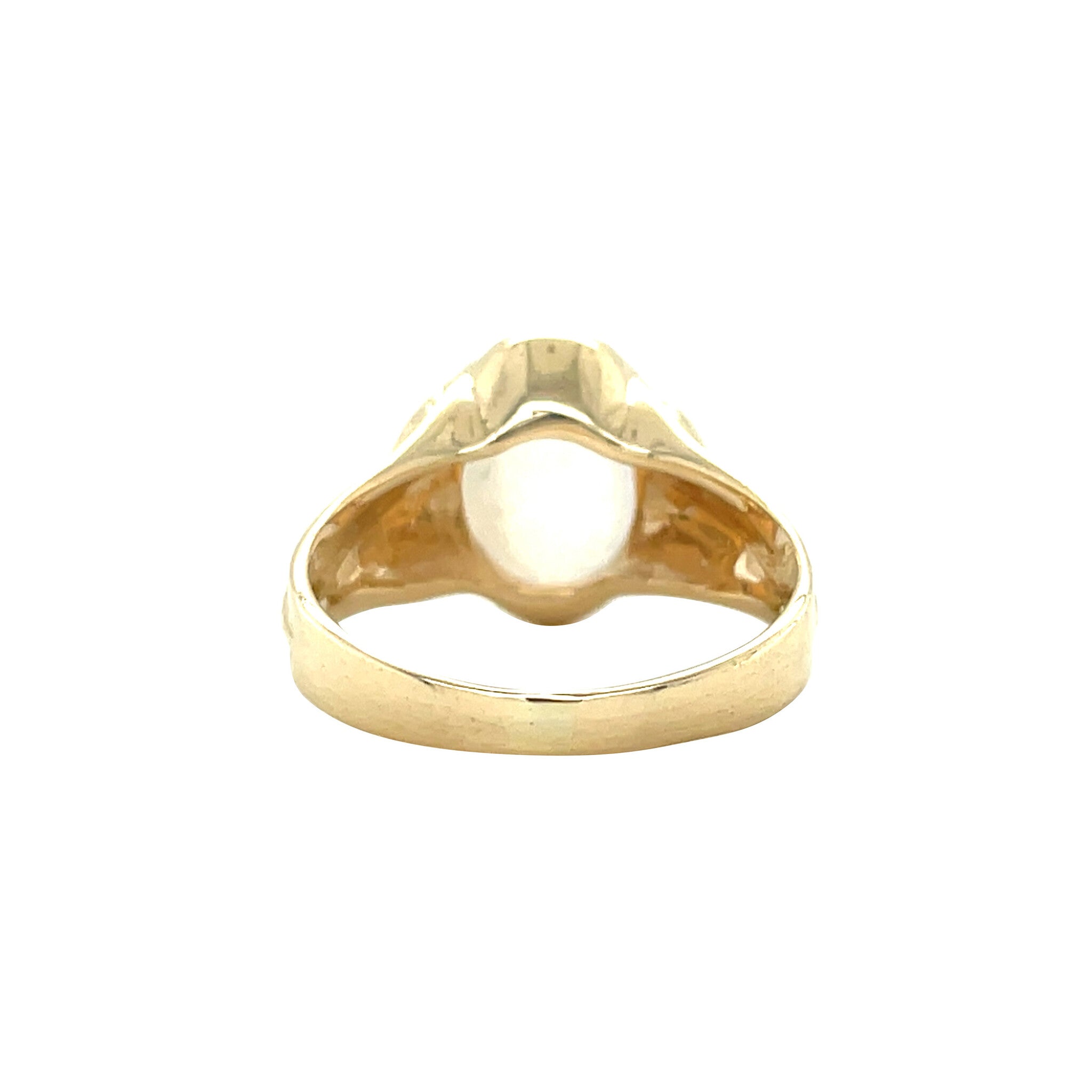 Vintage ring with moonstone 10 kt