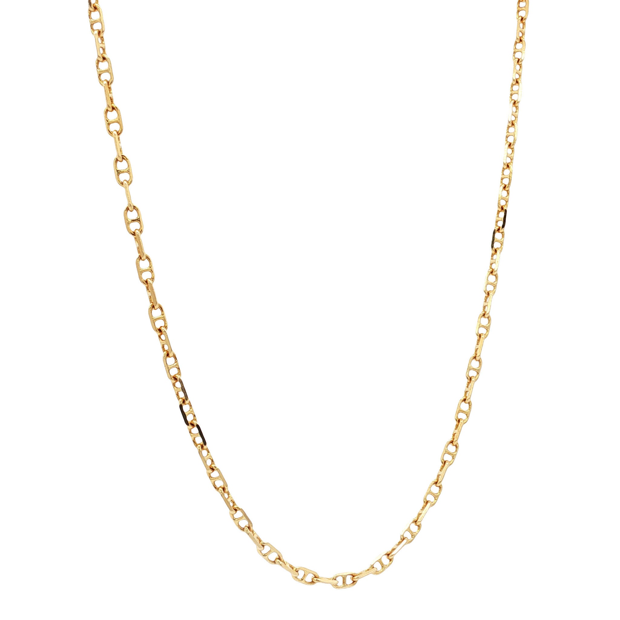 Gold vintage fantasy necklace 14 kt