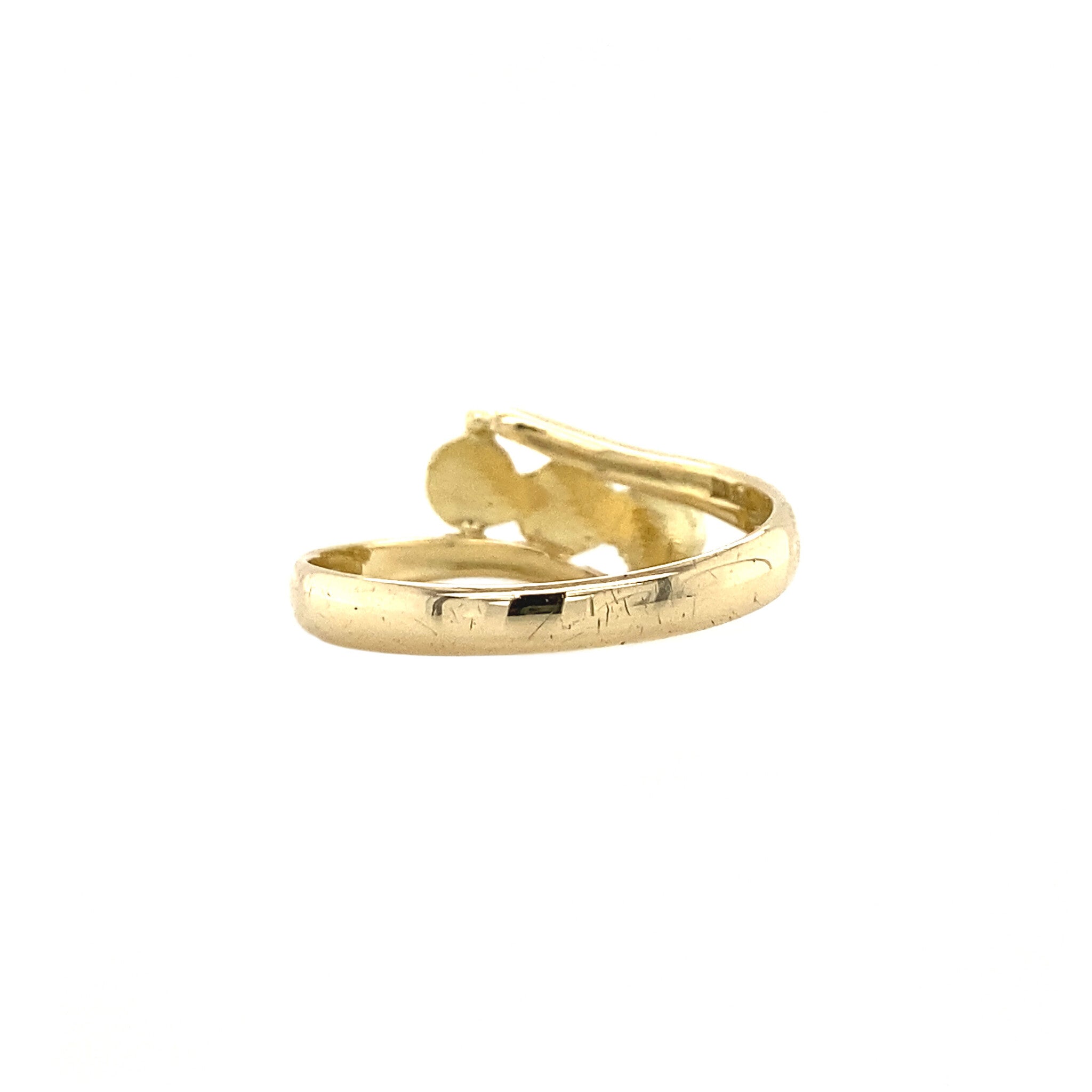 14 kt gold ring with garnet