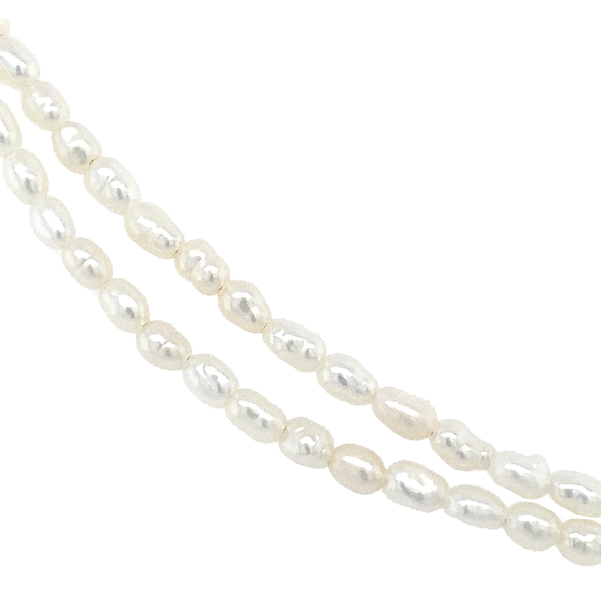 Parel collier met gouden sluiting 40.5 cm 14 krt