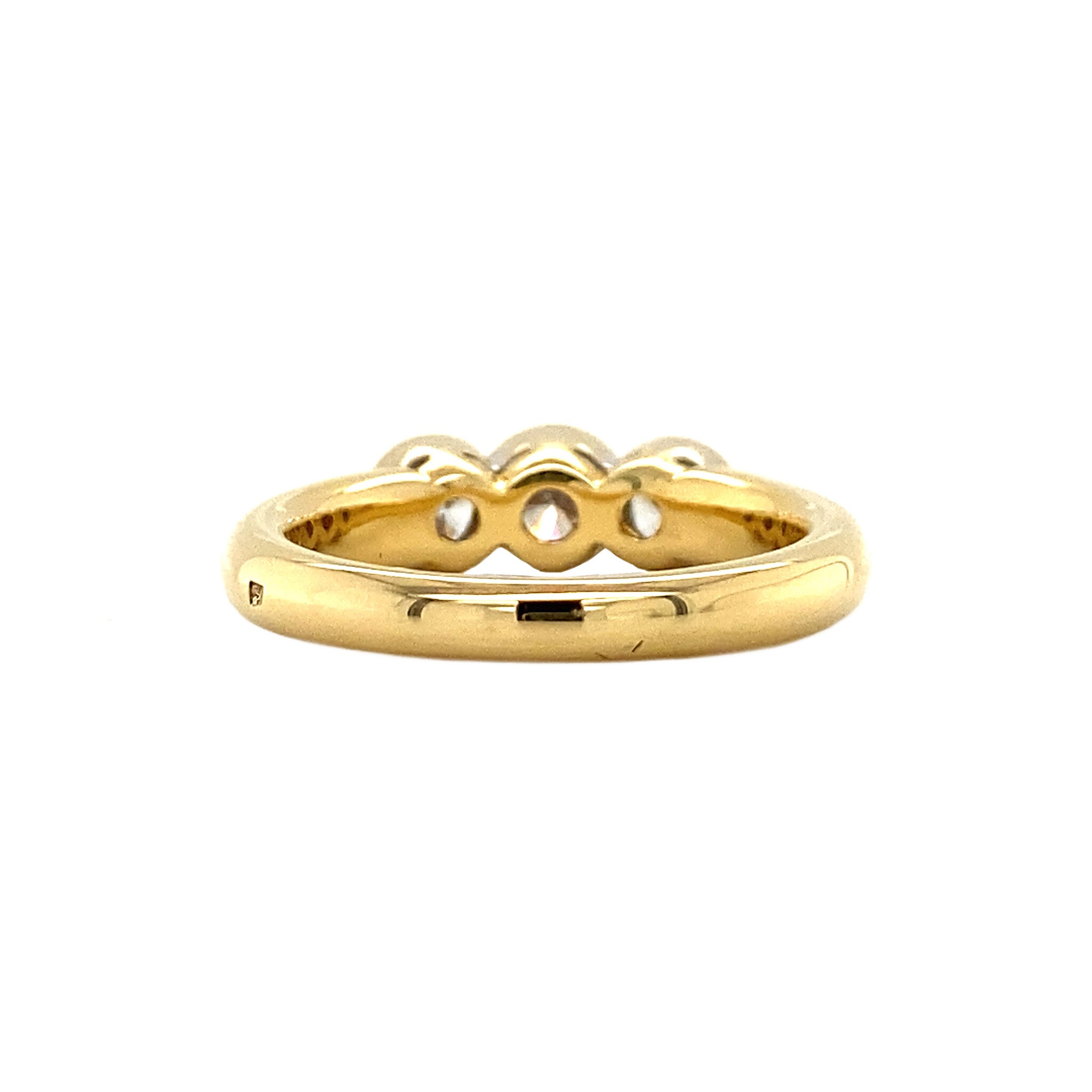 Gouden ring met diamant 18 krt