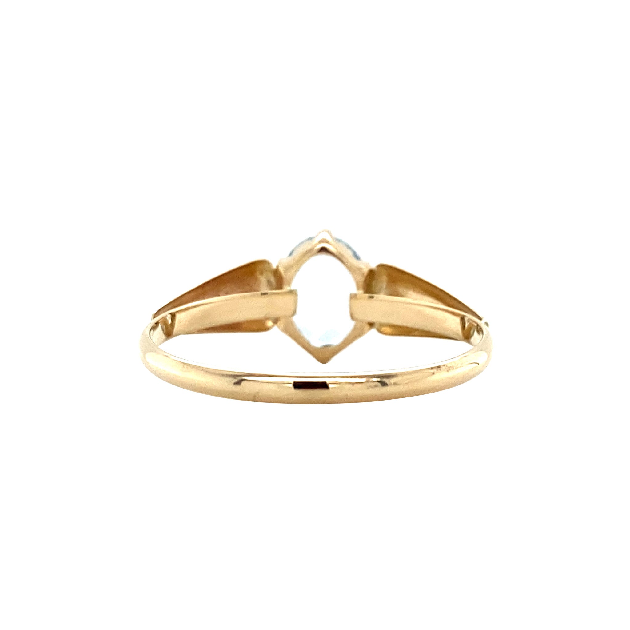 Vintage gold ring with topaz, 14 kt