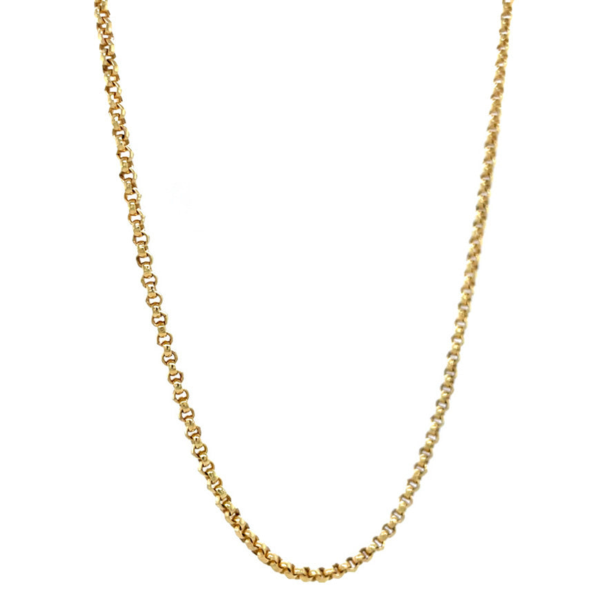 Gouden vintage jasseron collier 14 krt