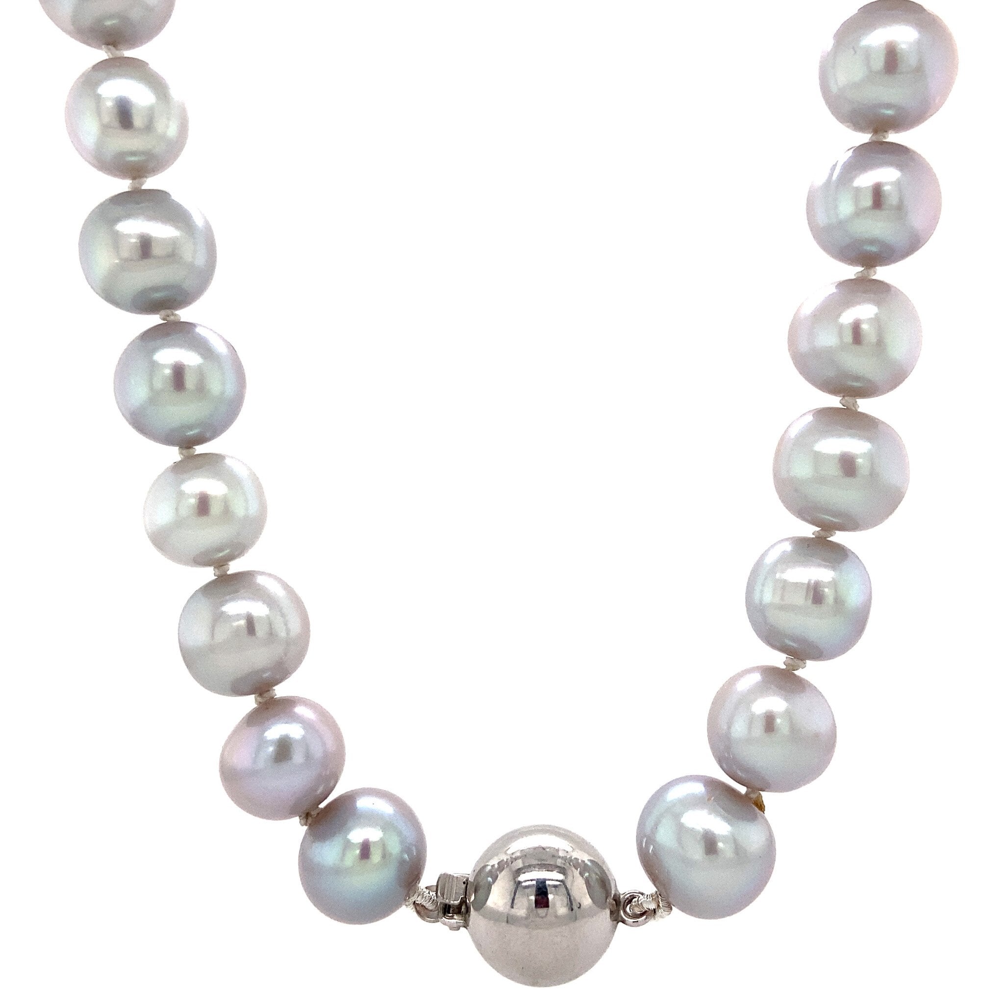 Parel collier met zilveren sluiting 925