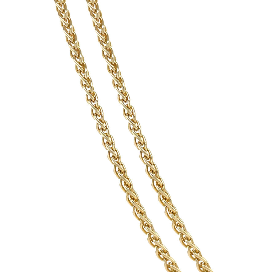 Gouden vintage vossenstaart collier 14 kt